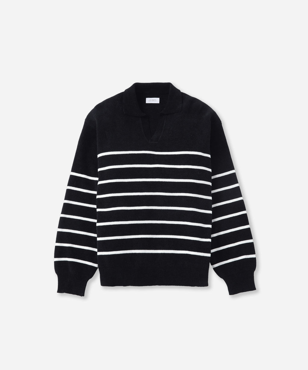Saturdays NYC Seaport Skipper Sweater in Black