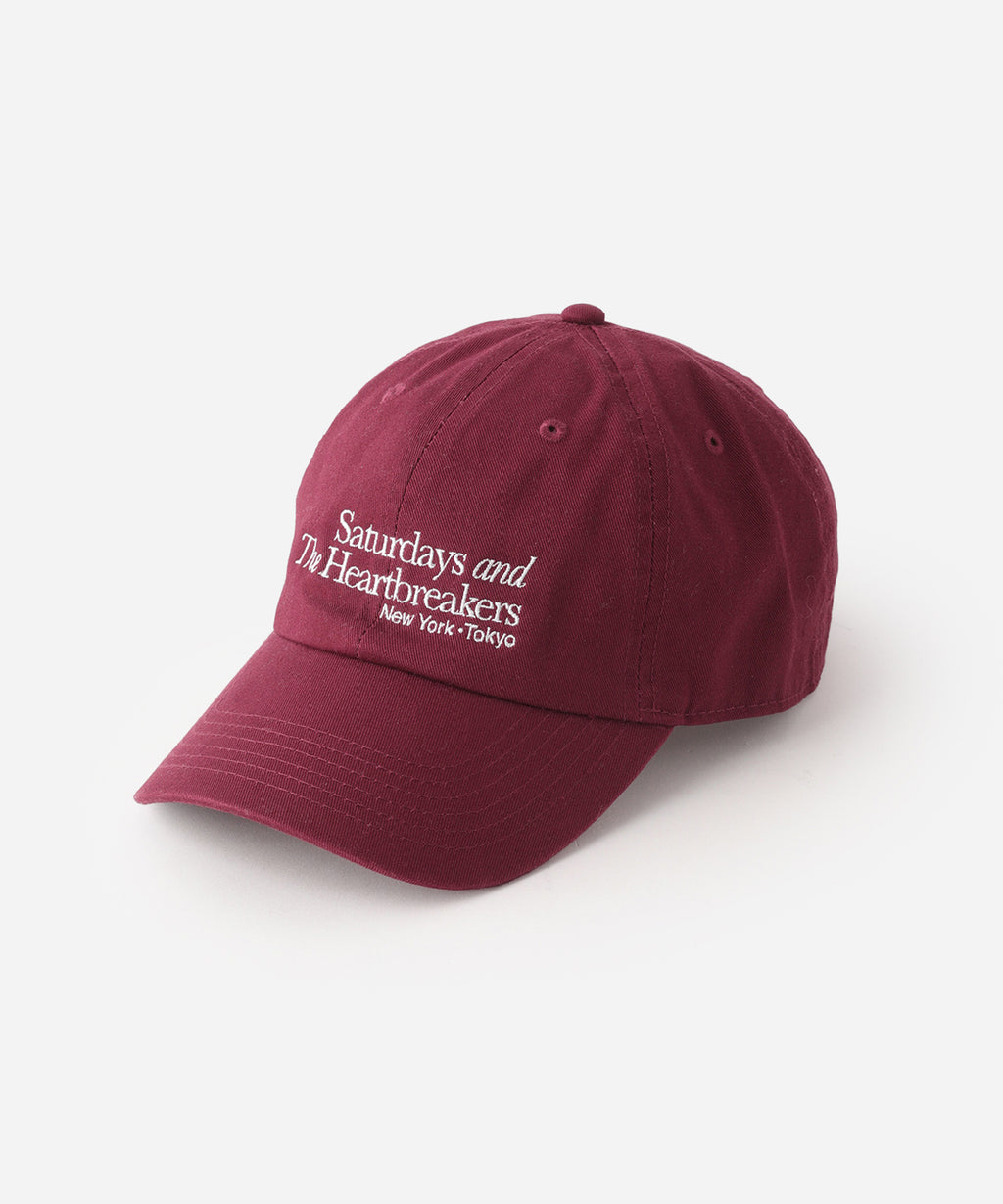 Saturdays NYC Bedwin x Saturdays Big Apple Baseball Cap in WIne