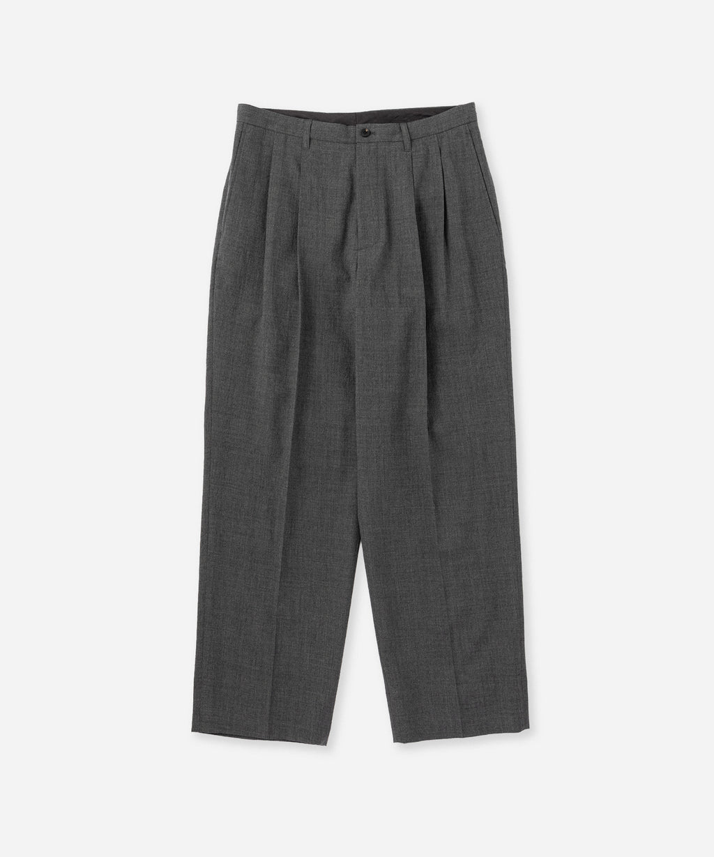 Saturdays NYC George Wool Two Tuck Pant in Gray