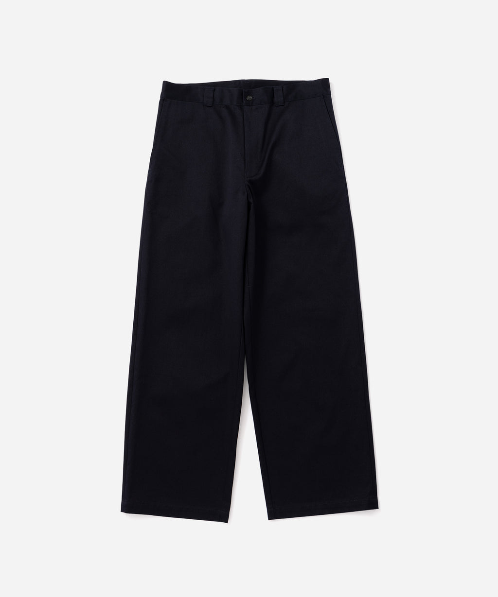 Saturdays NYC Ross Wide Chino Pant in Navy