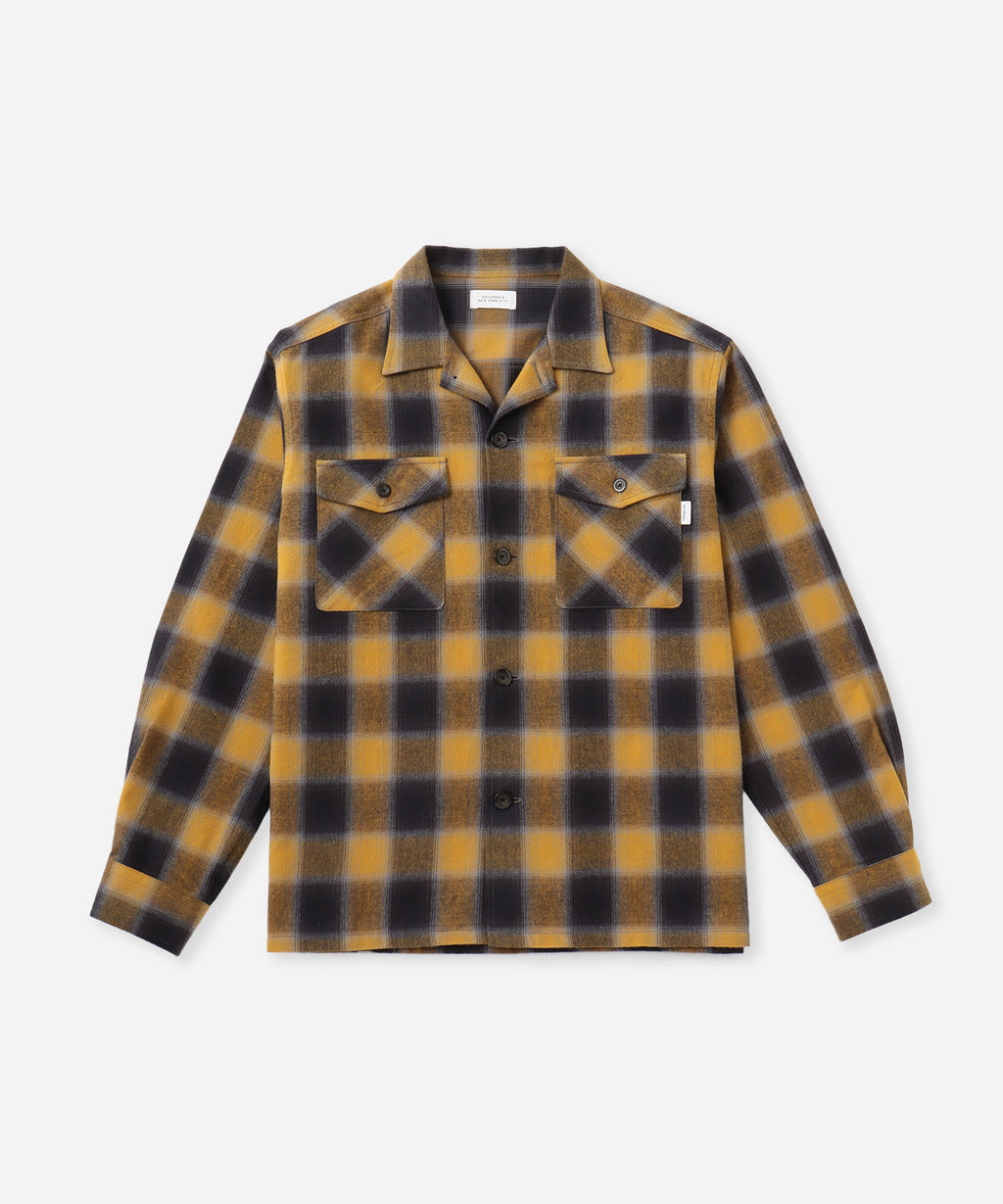 Saturdays NYC Marco Flannel Checked Shirt in Yellow