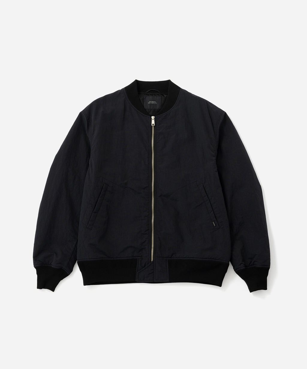 Saturdays NYC Goose Bomber Jacket in Black