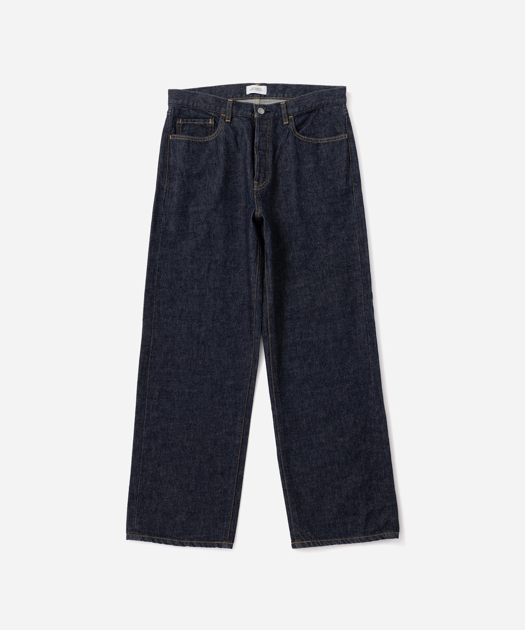 Saturdays NYC Tobias Straight Rinsed Denim Pant in Navy