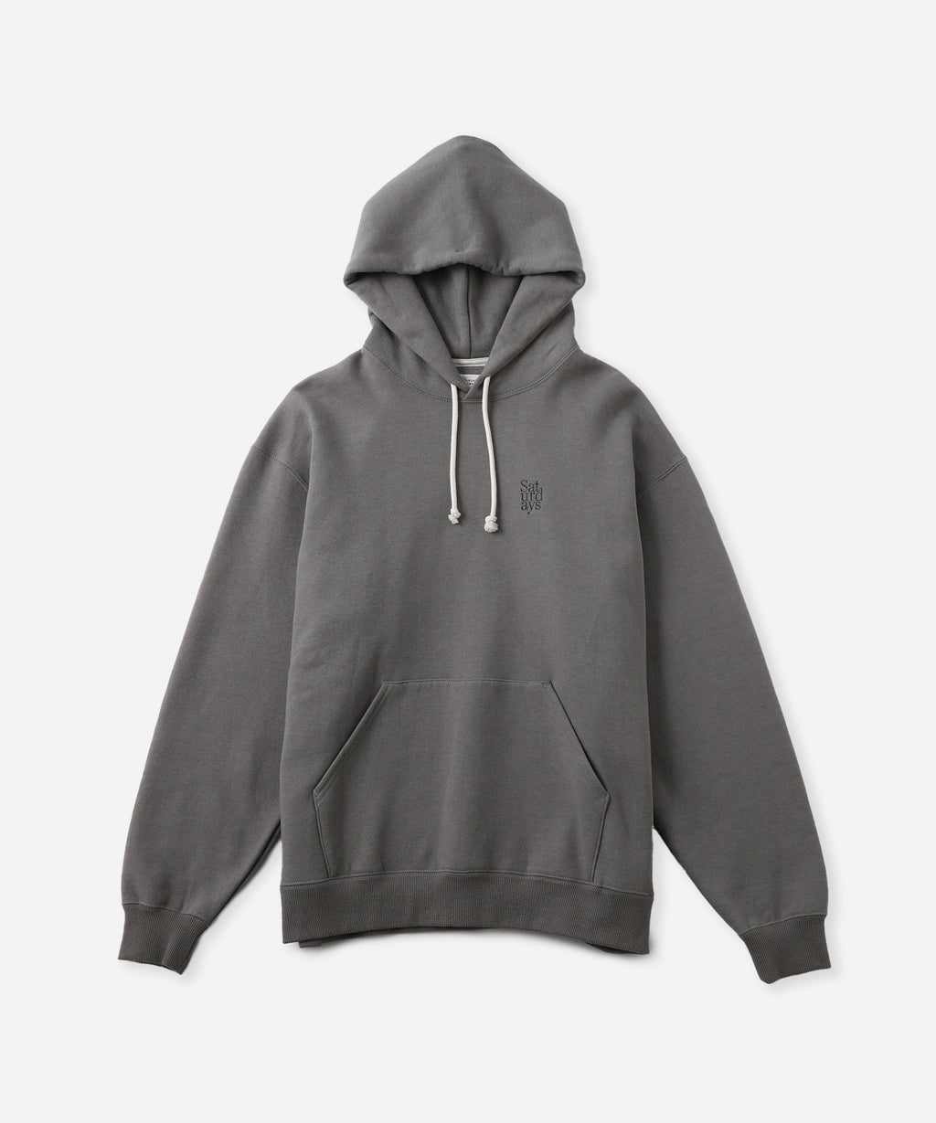 Saturdays NYC Warren Miller Stacked Hoodie in Gray