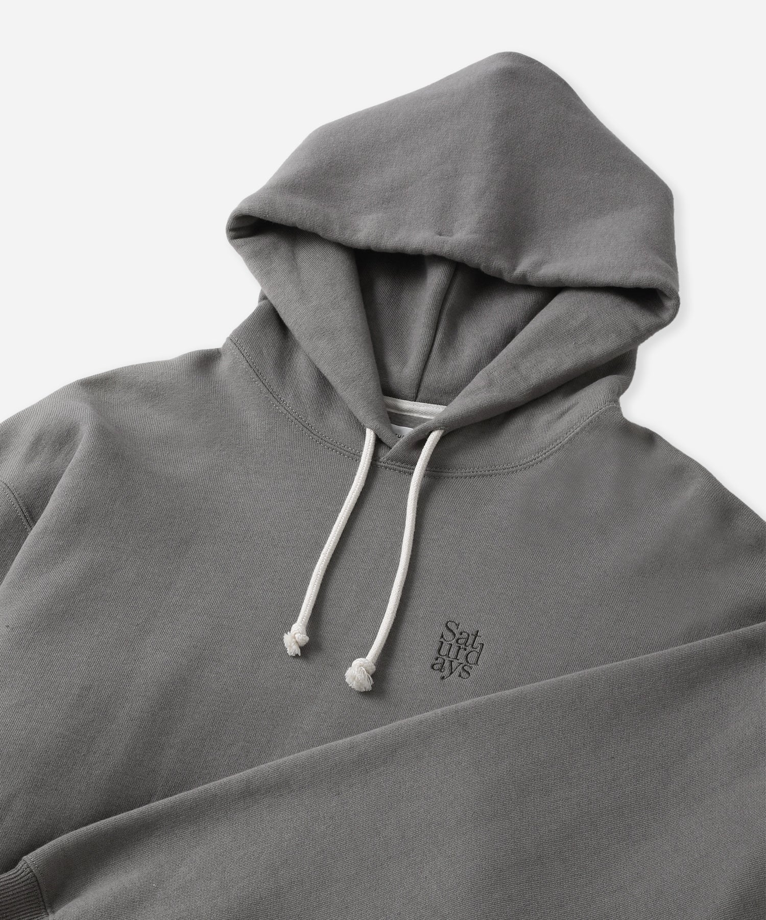 Saturdays NYC Warren Miller Stacked Hoodie in Gray