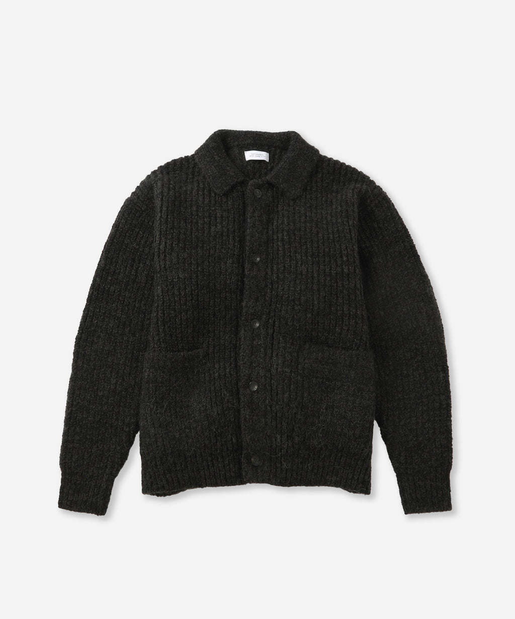 Saturdays NYC Jahmad Long Sleeve Cardigan in Black