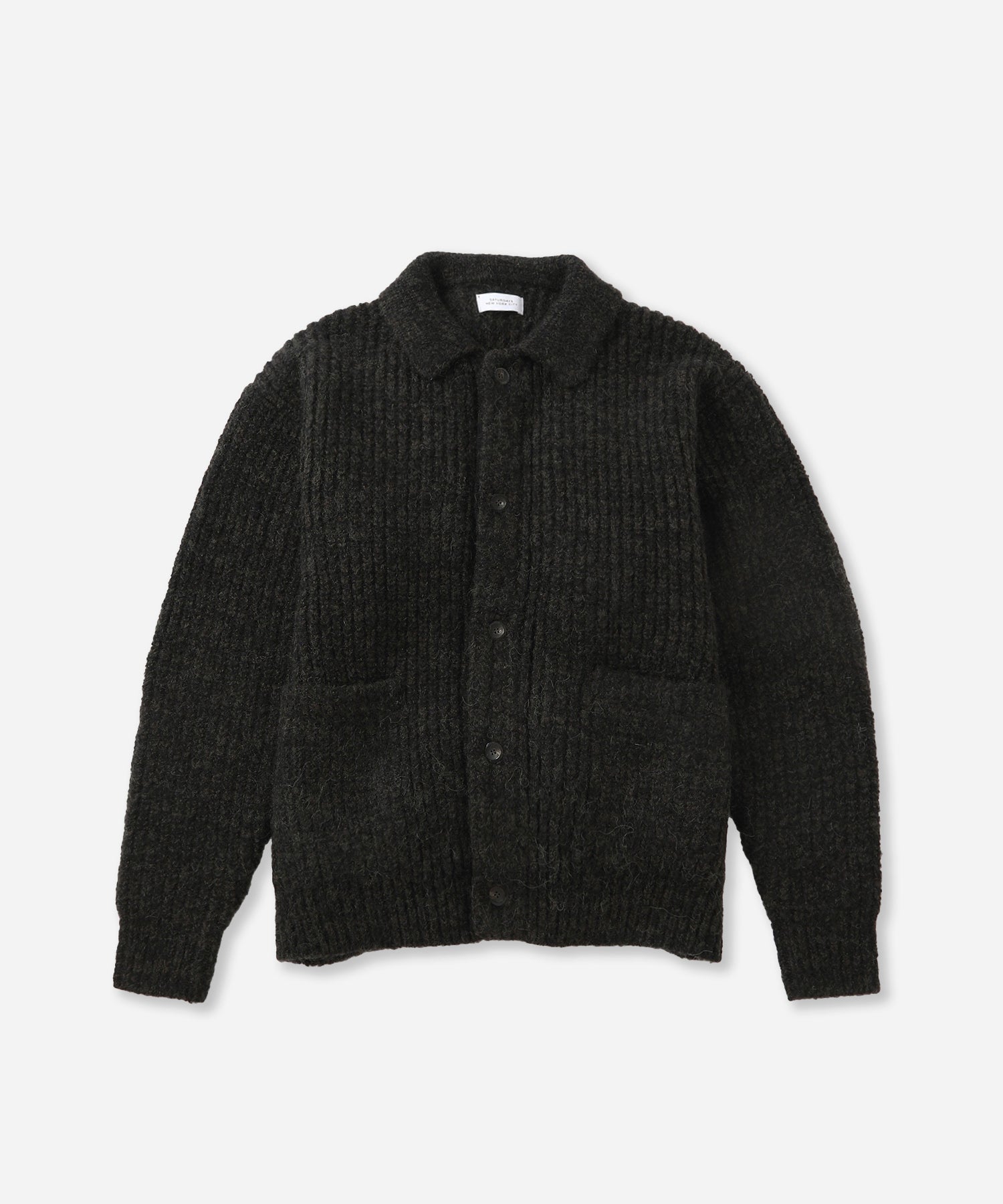 Saturdays NYC Jahmad Long Sleeve Cardigan in Black