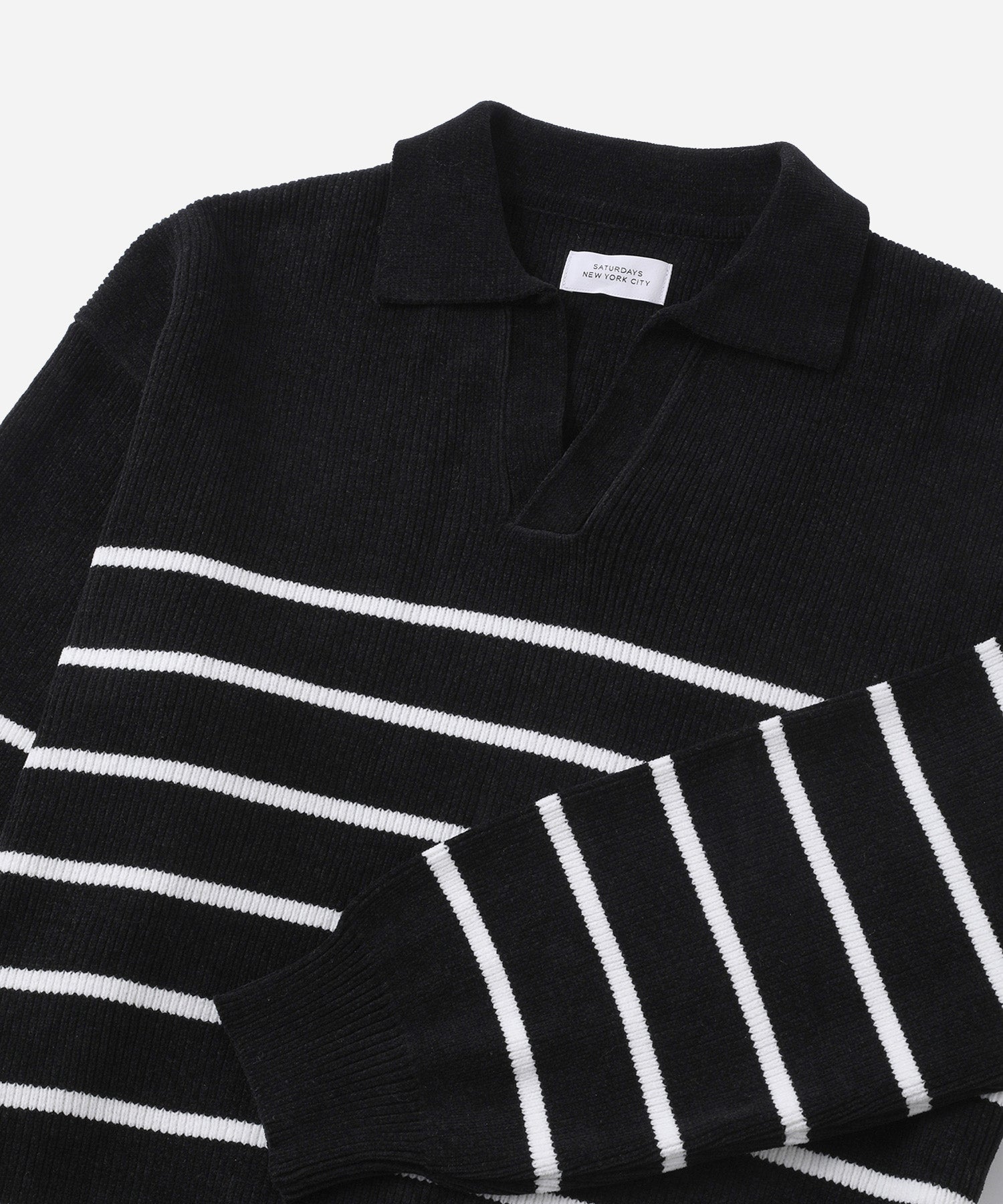 Saturdays NYC Seaport Skipper Sweater in Black