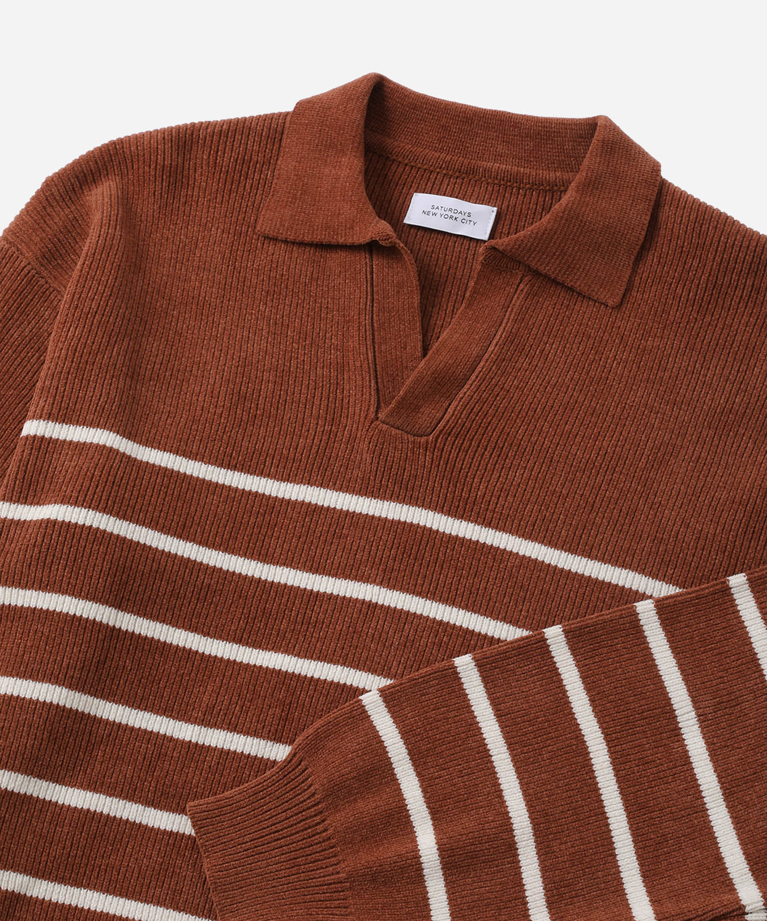 Saturdays NYC Seaport Skipper Sweater in Brick