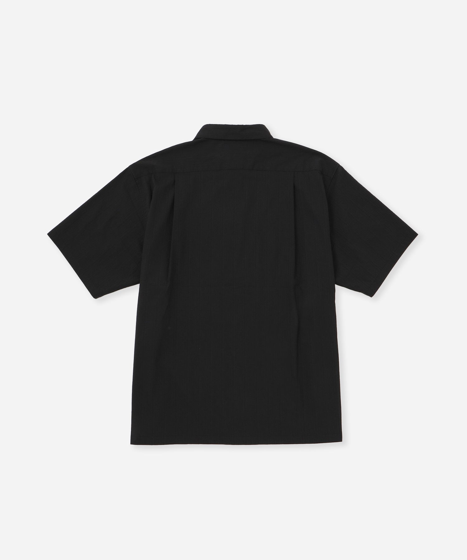 Saturdays NYC Bruce Tonal Stripe Short Sleeve Shirt in Black