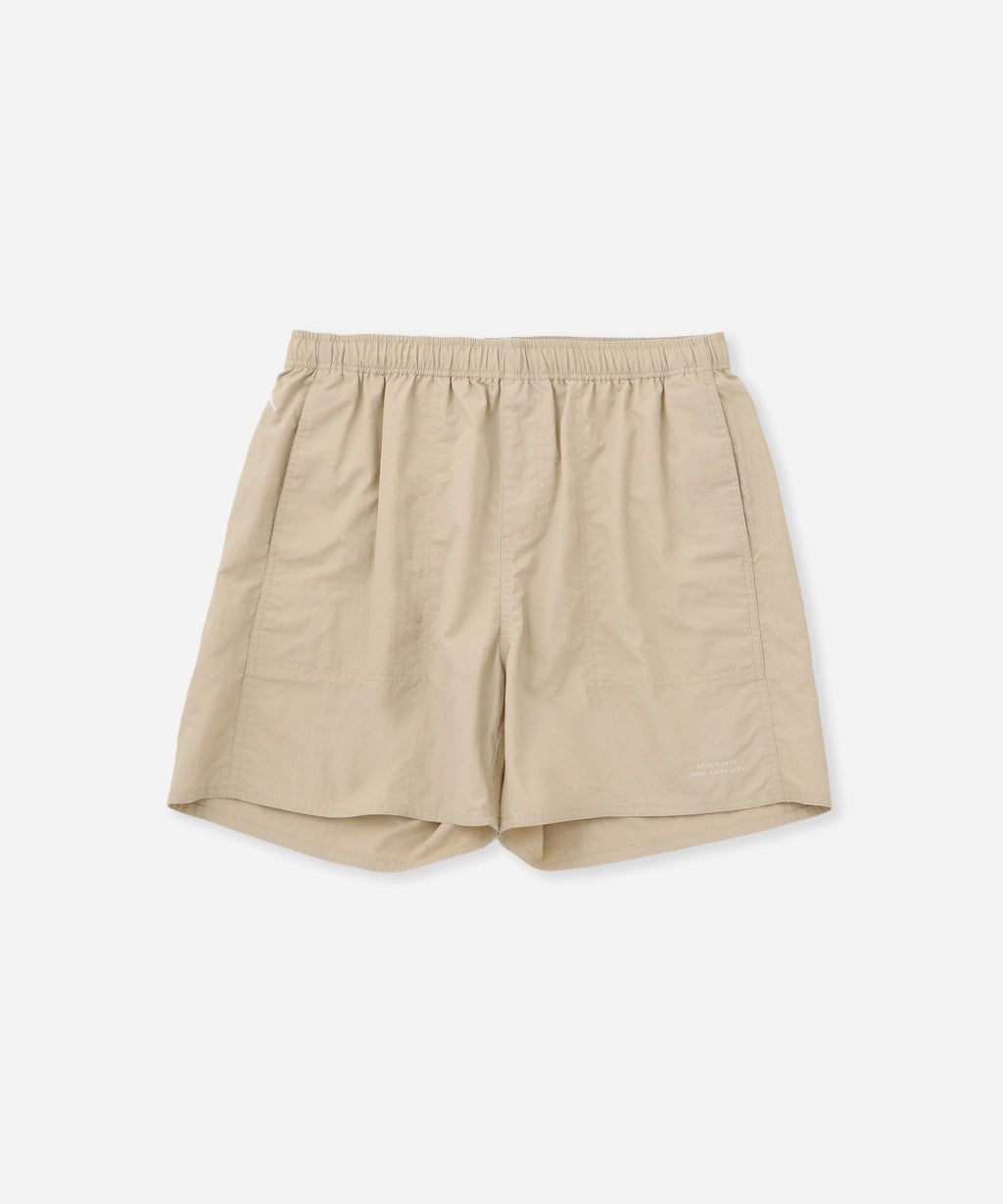 Saturdays NYC Talley Washed Swim Short in Beige