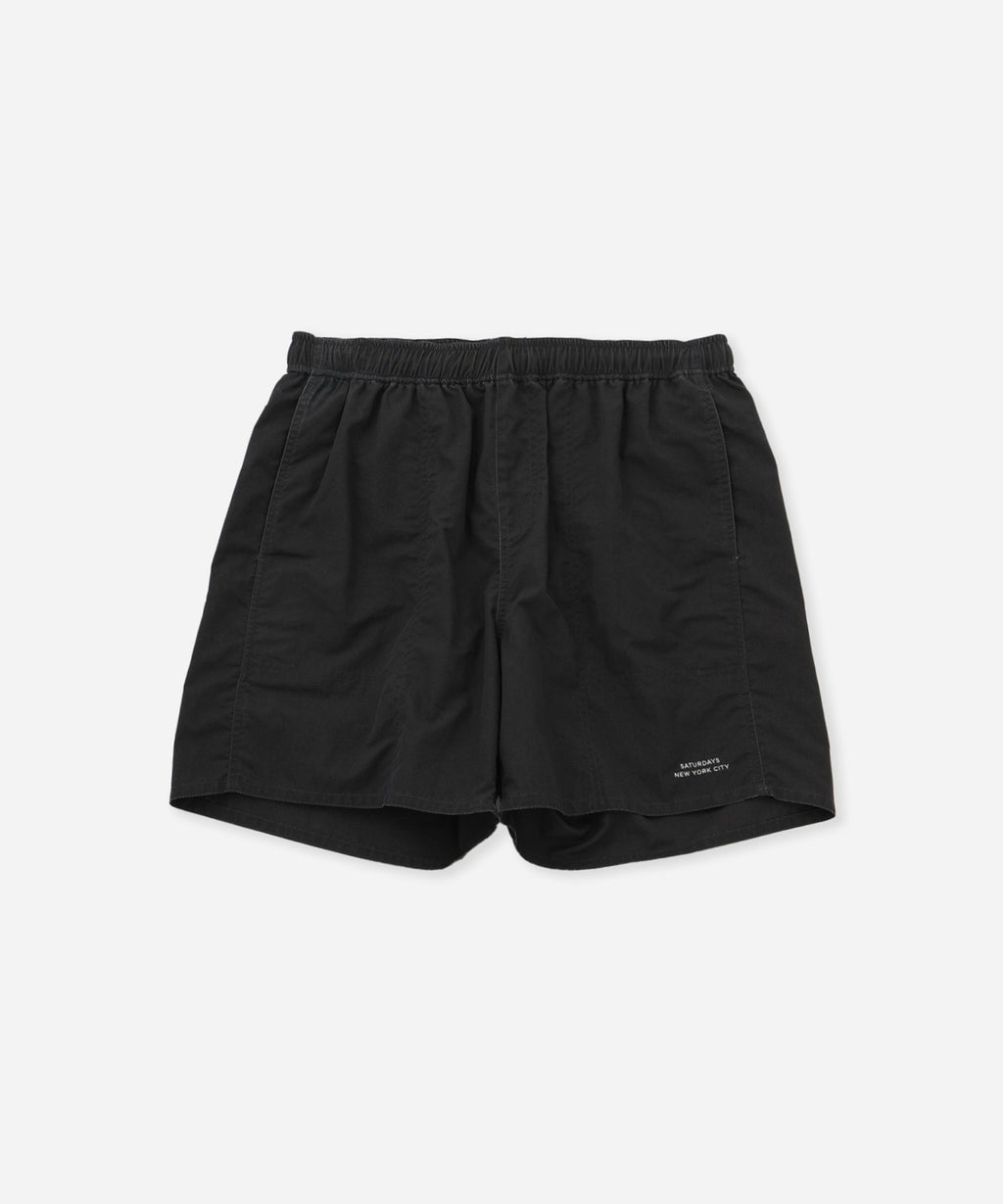 Saturdays NYC Talley Washed Swim Short in Charcoal