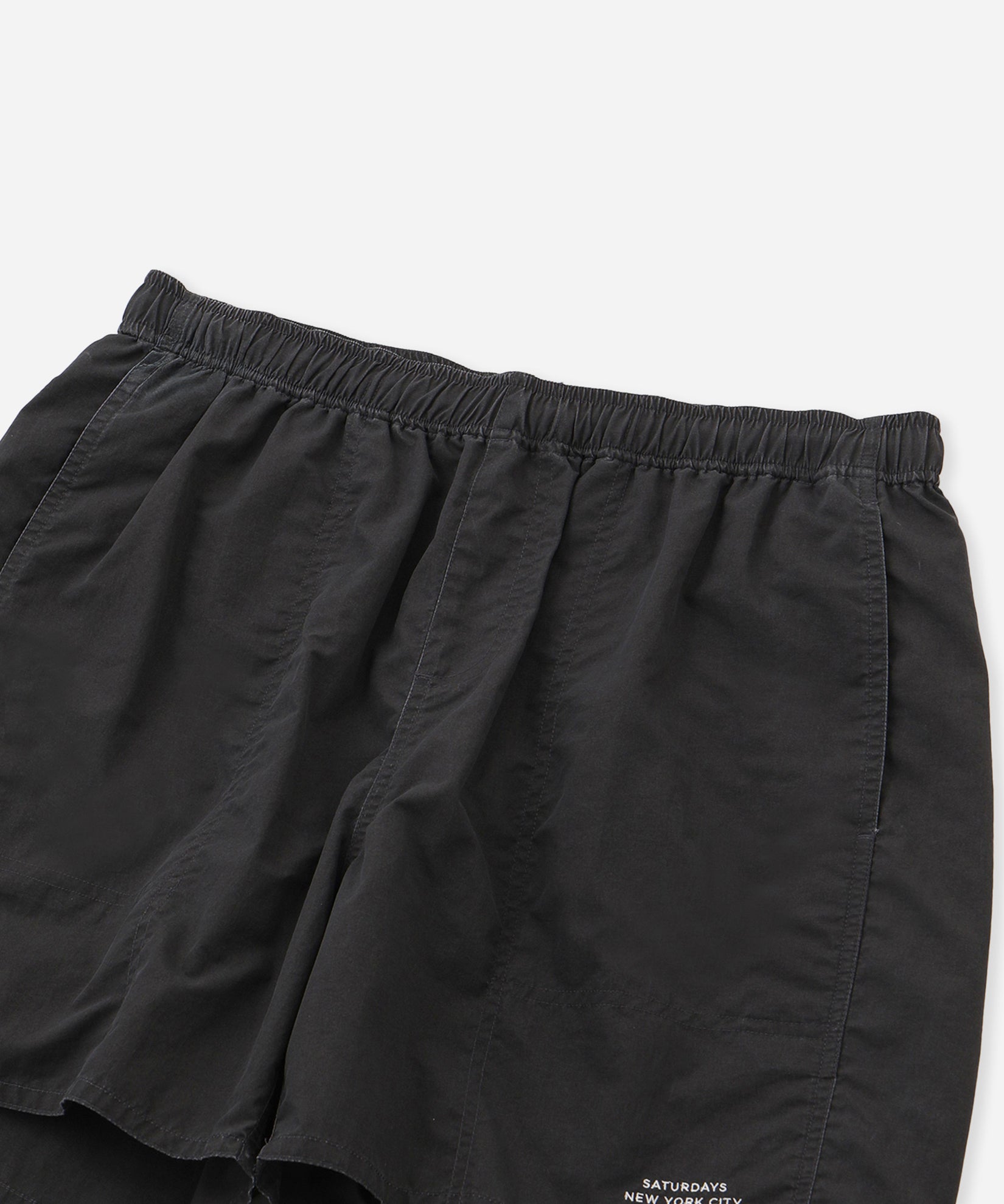Saturdays NYC Talley Washed Swim Short in Charcoal