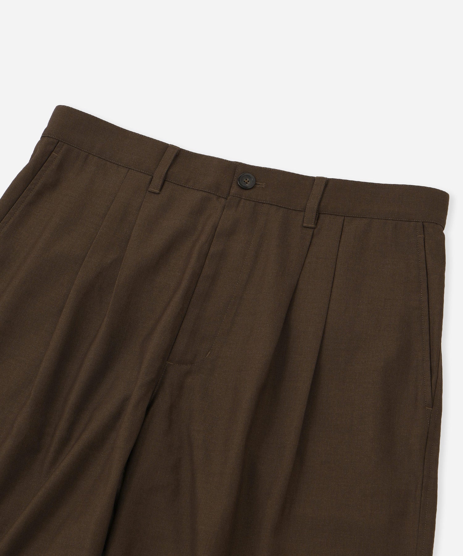 Saturdays NYC Feliz Two Tuck Walk Short in Brown