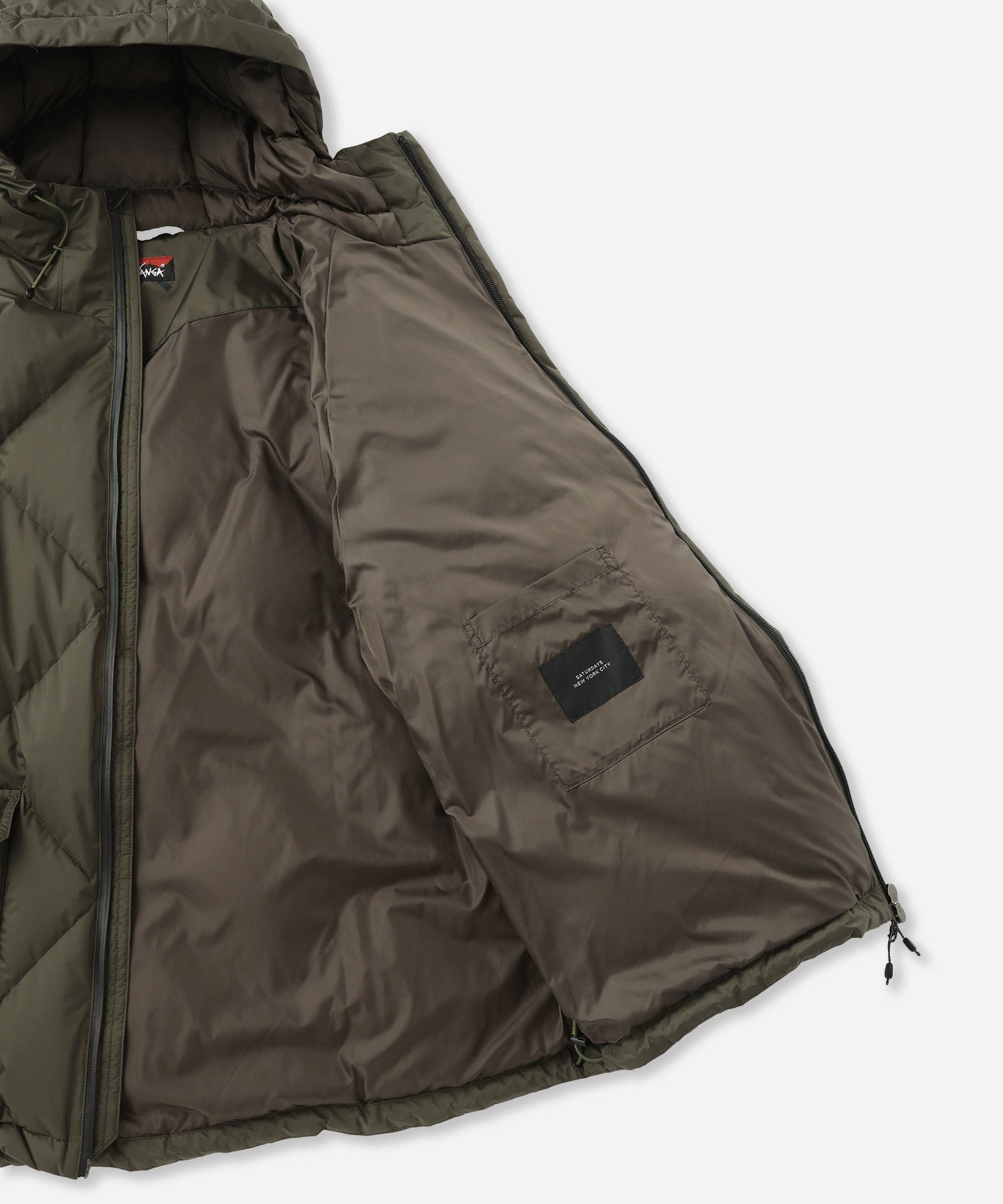 Saturdays NYC Nanga × Saturdays NYC Quilted Down Jacket in Olive