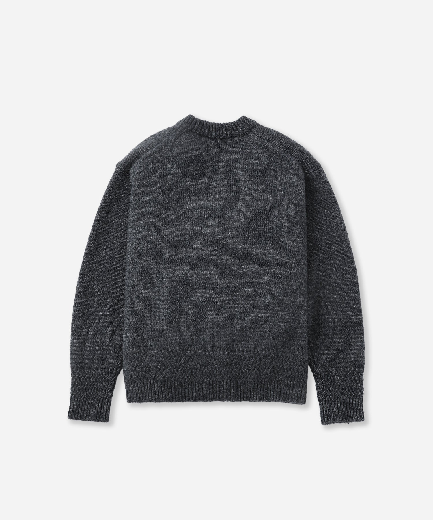 Saturdays NYC Nicholas Low Gage V Neck Sweater in Charcoal