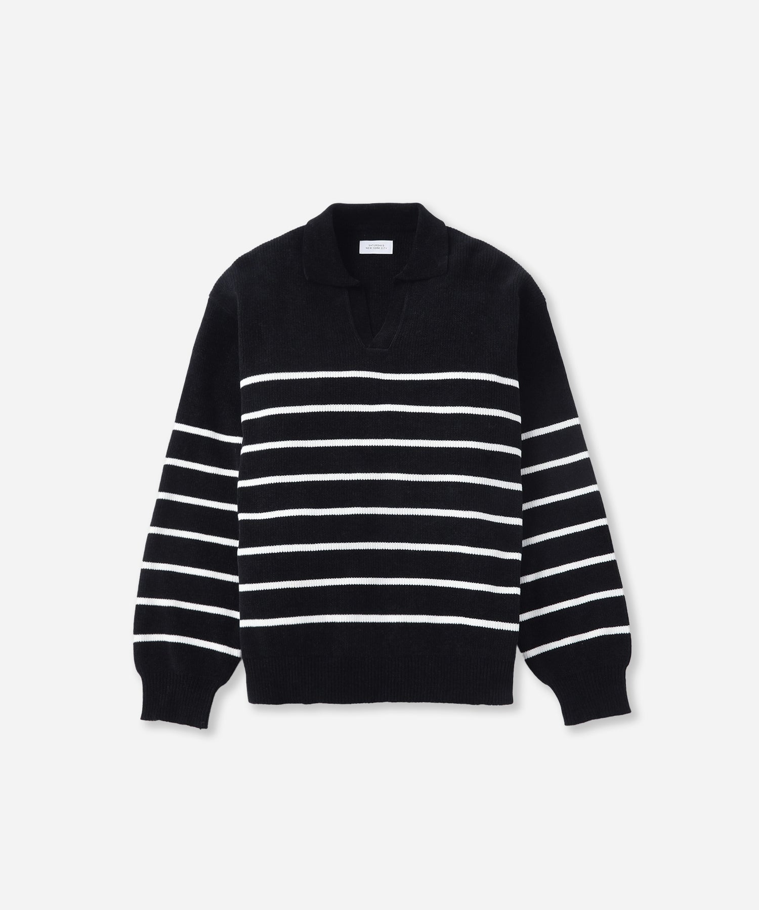 Saturdays NYC Seaport Skipper Sweater in Black