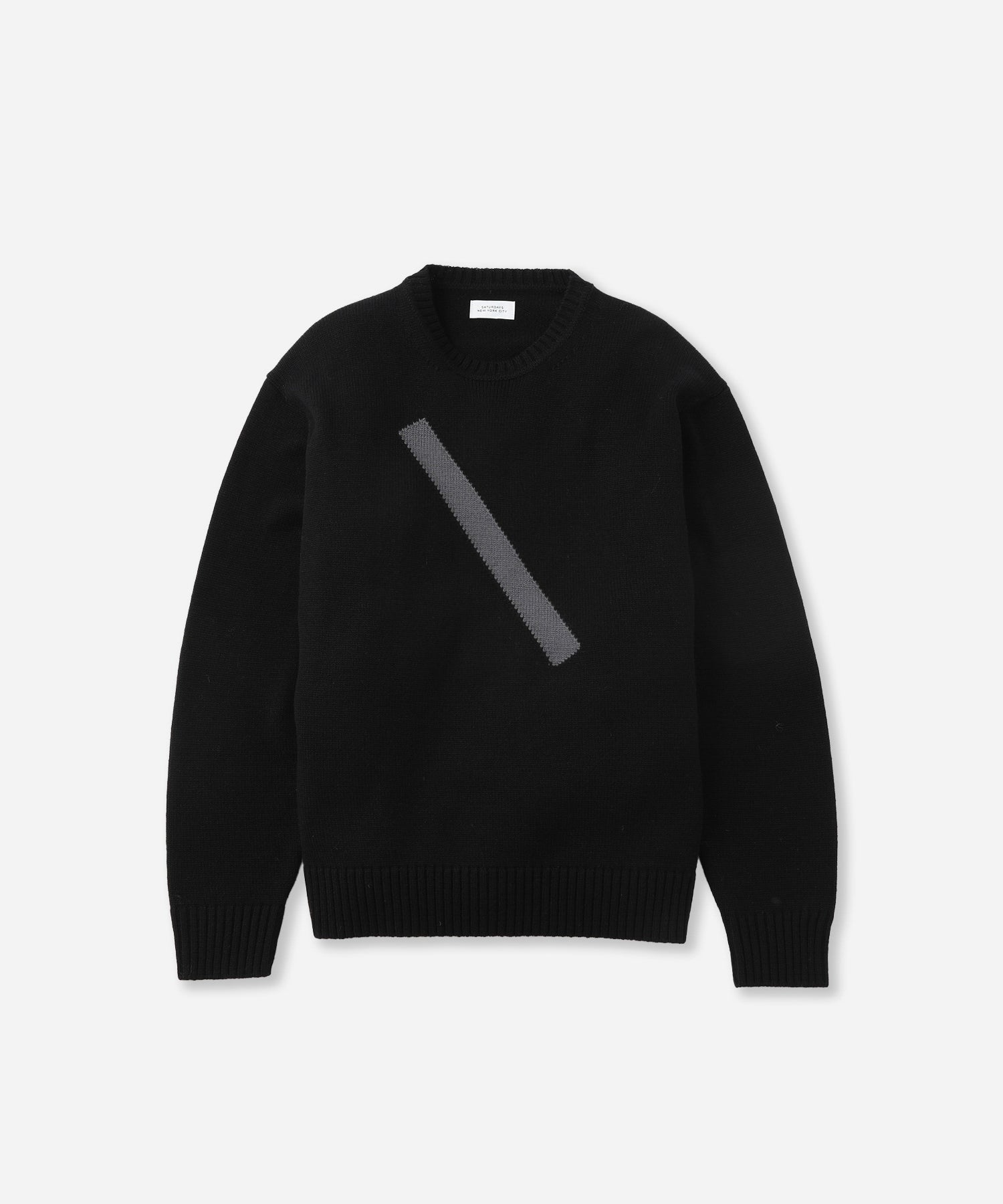 Saturdays NYC Greg Slash Sweater in Black