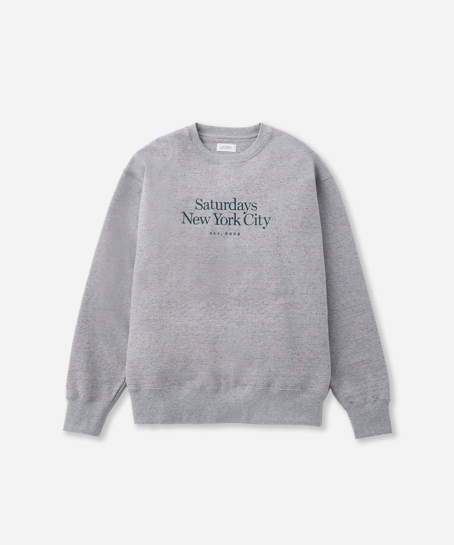 Saturdays NYC Bowery Speckle Sweatshirt in Gray