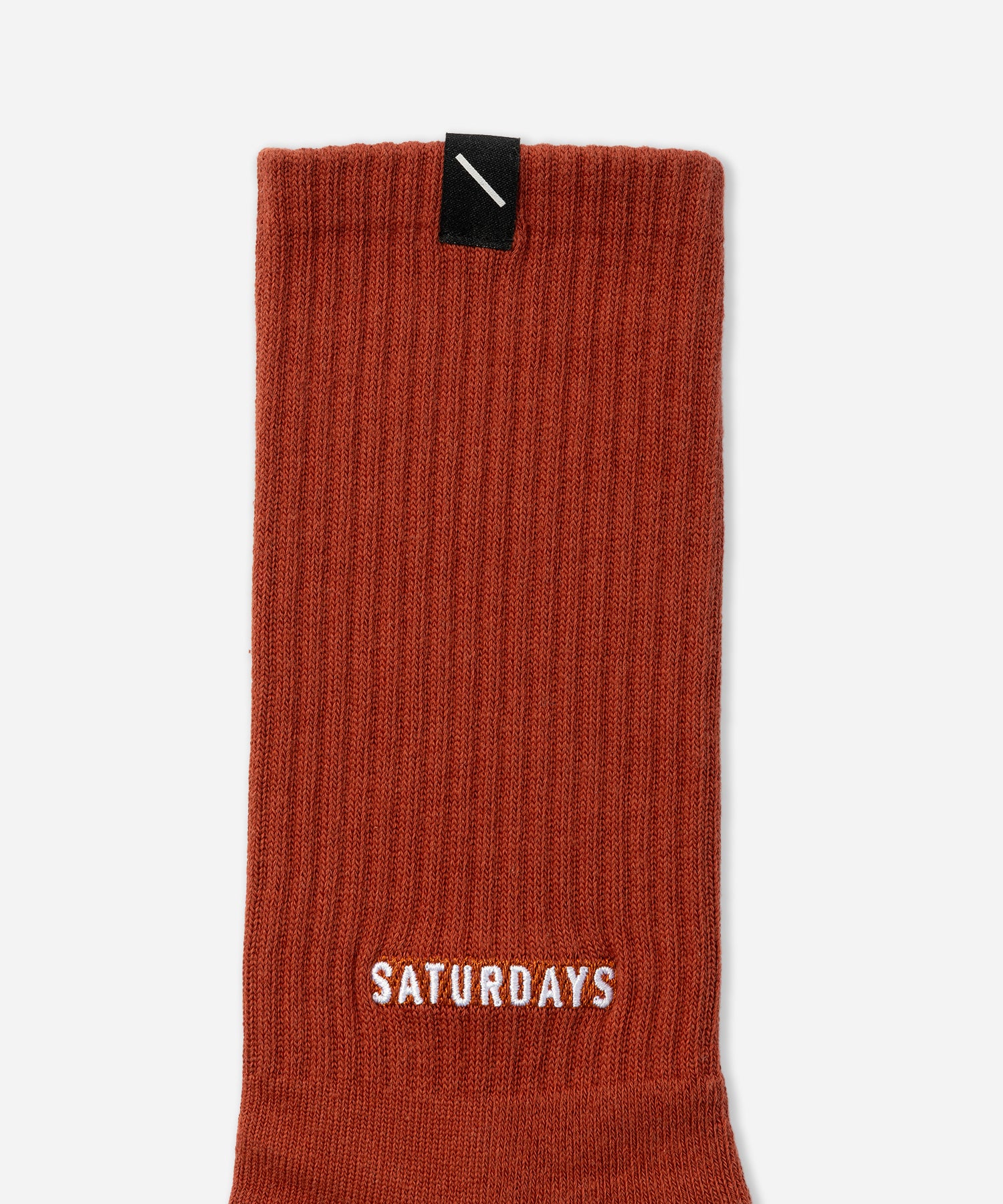 Saturdays NYC Saturdays Ankle Logo Socks in Brick