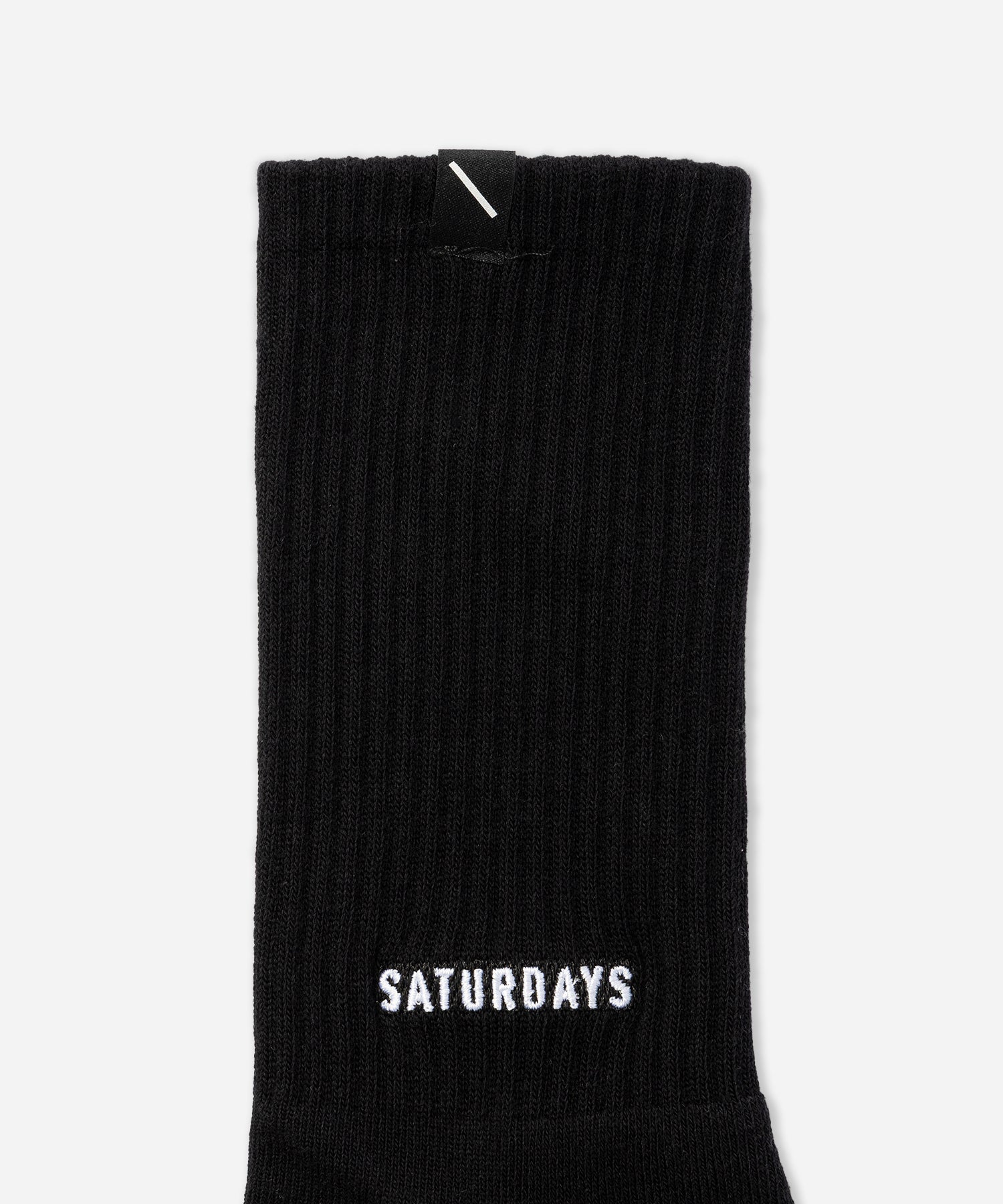 Saturdays NYC Saturdays Ankle Logo Socks in Black