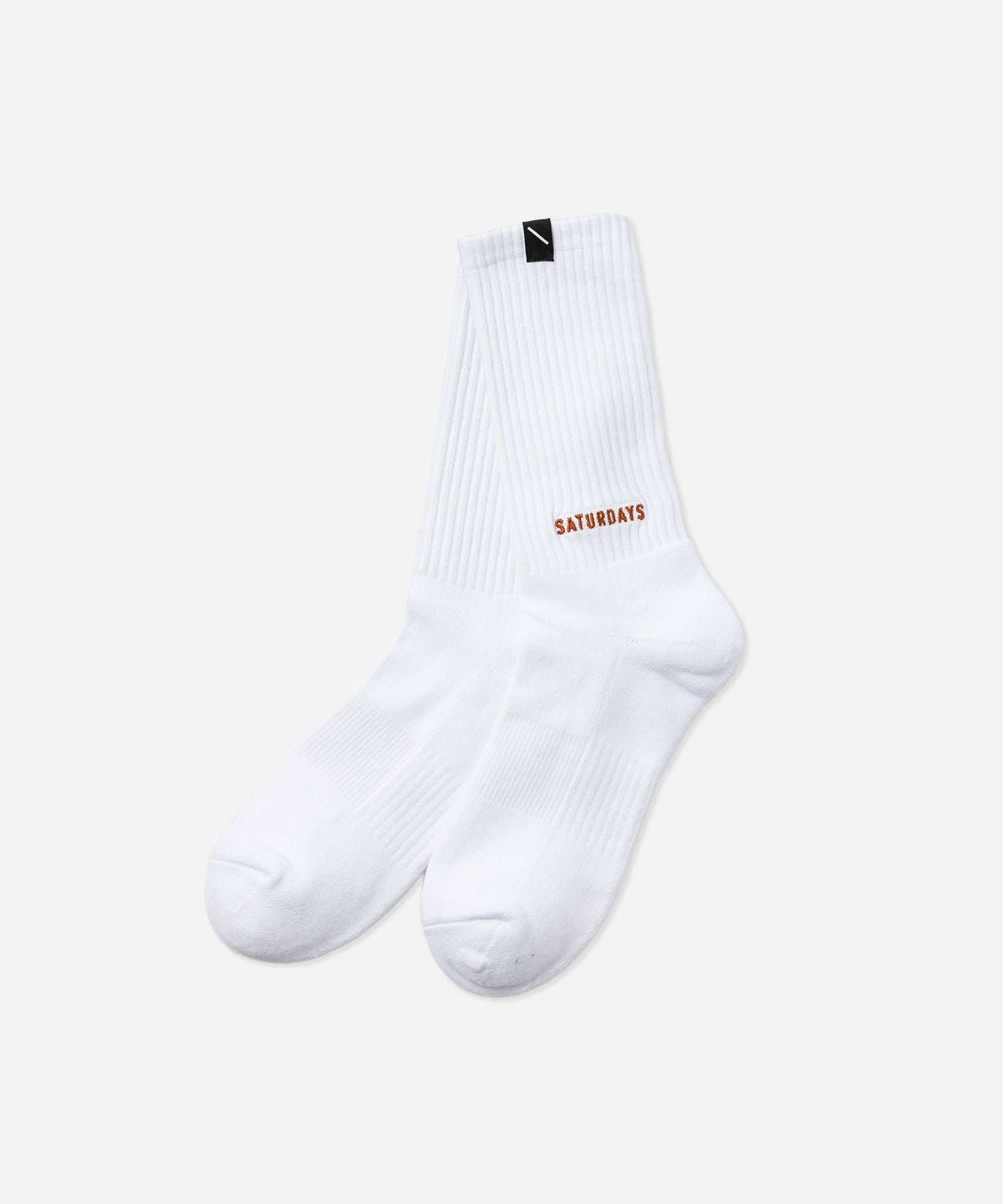 Saturdays NYC Saturdays Ankle Logo Socks in White