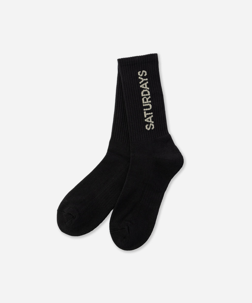 Saturdays NYC Logo Socks in Black