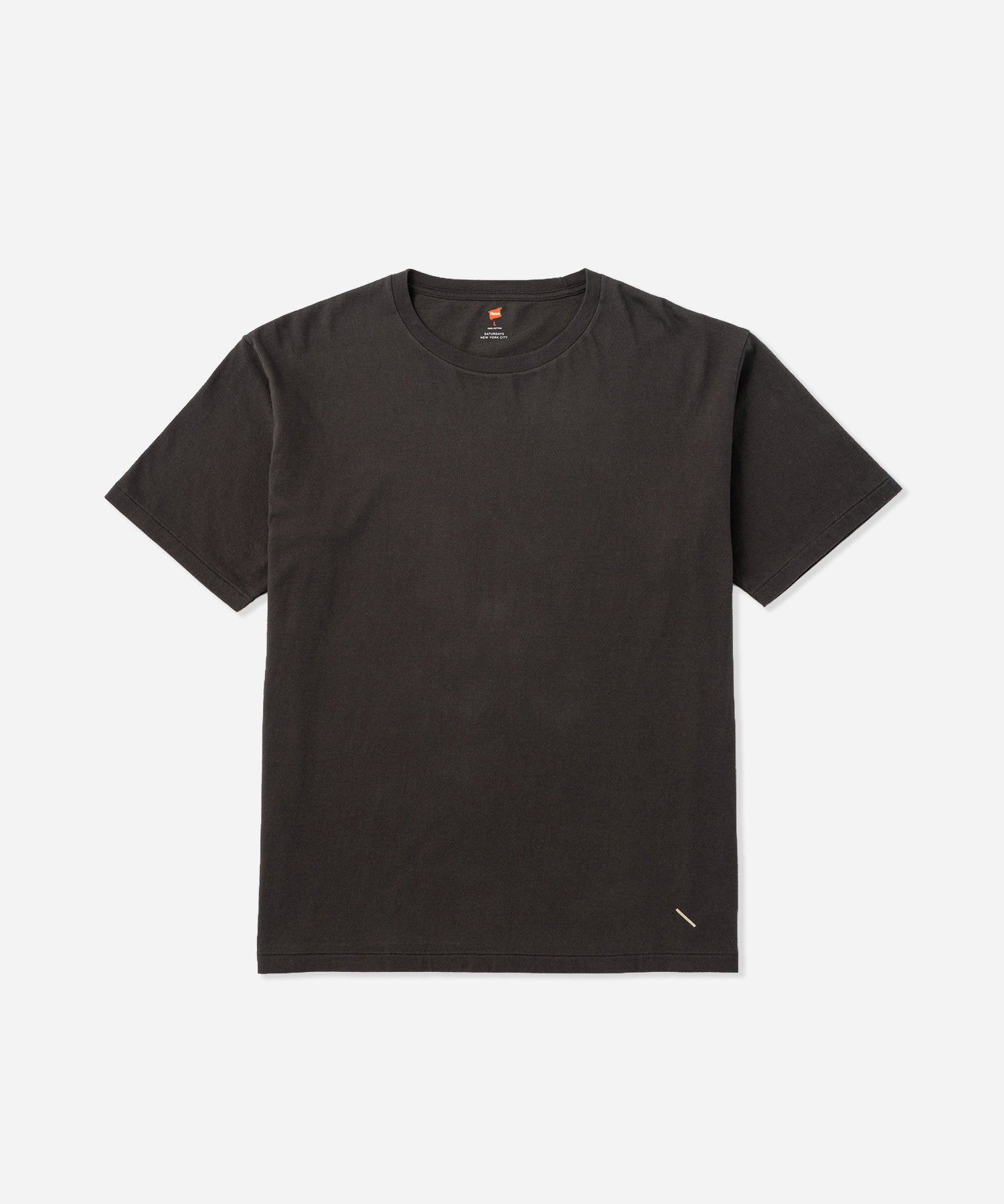 Saturdays NYC Hanes x Saturdays NYC Washed Cotton Tees 2-Pack in Black / Faded Black