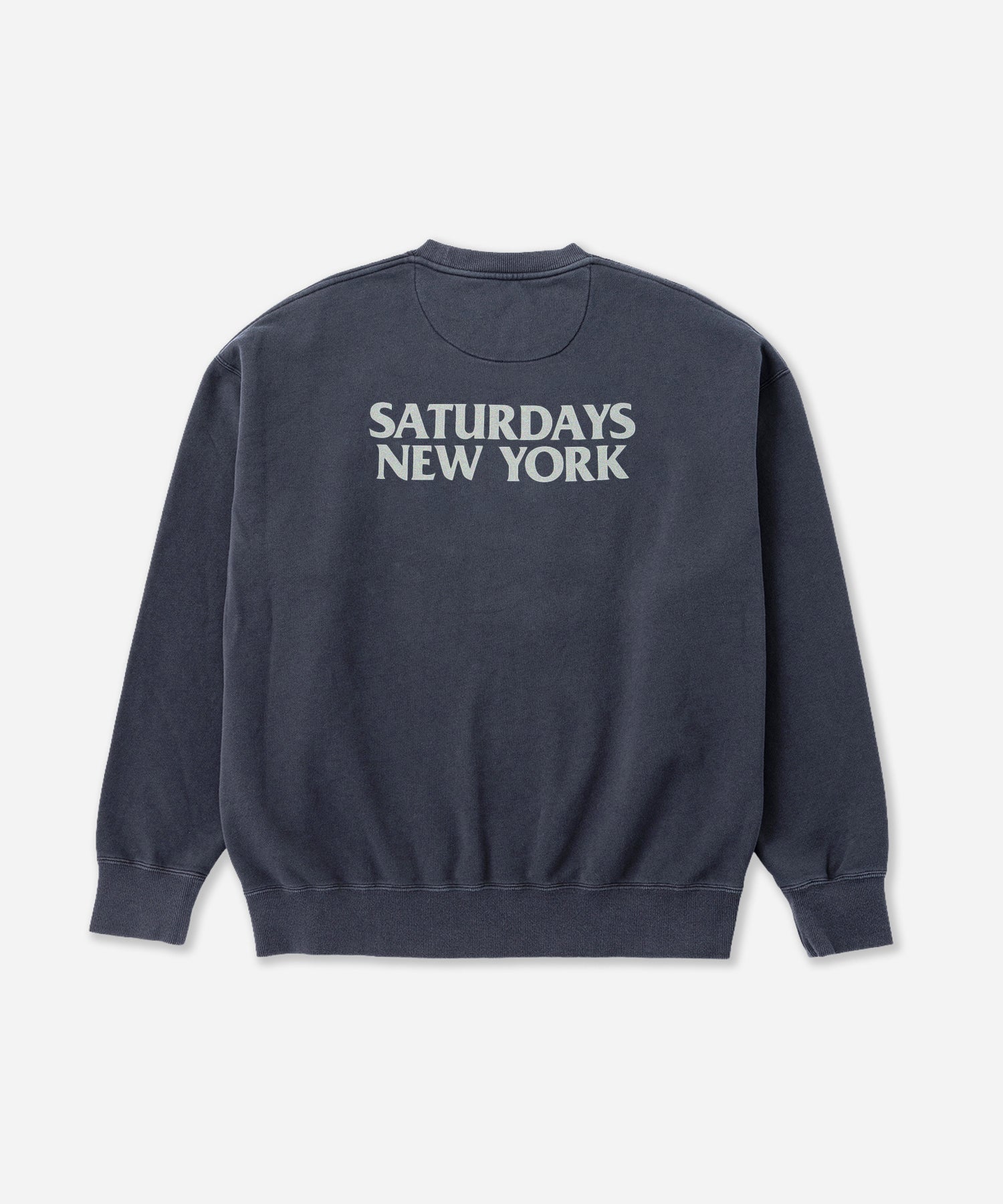 Saturdays NYC Ari Relaxed Ozone Washed Sweatshirt in Navy