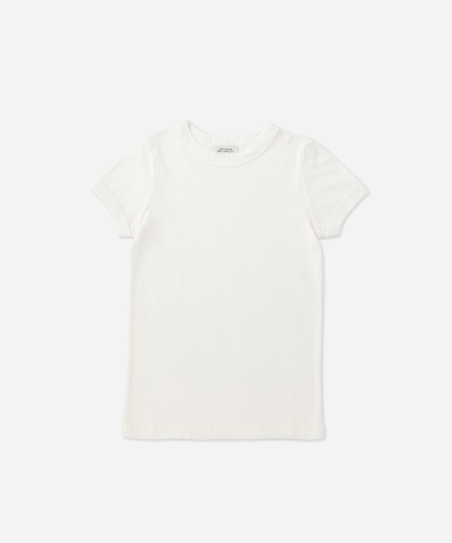 Saturdays NYC Naomi Ribbed Tee in White