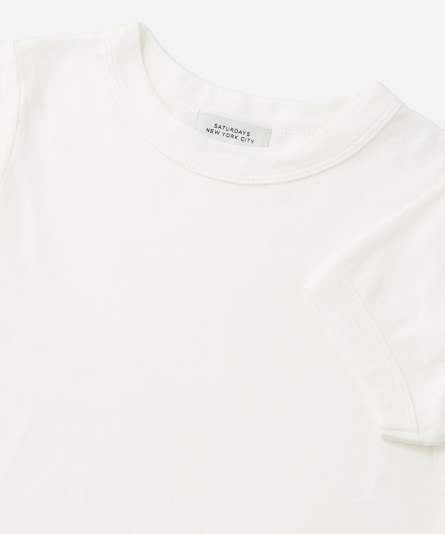 Saturdays NYC Naomi Ribbed Tee in White