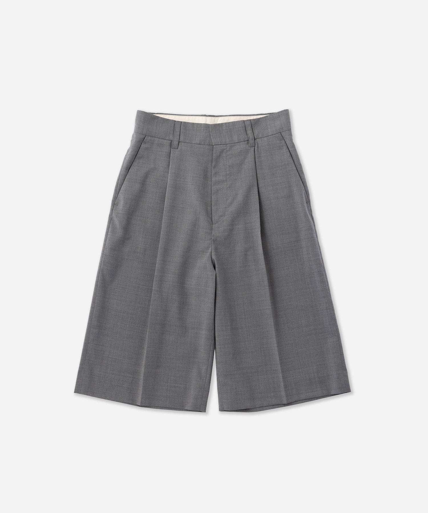Saturdays NYC Kim Pleated Shorts in Gray