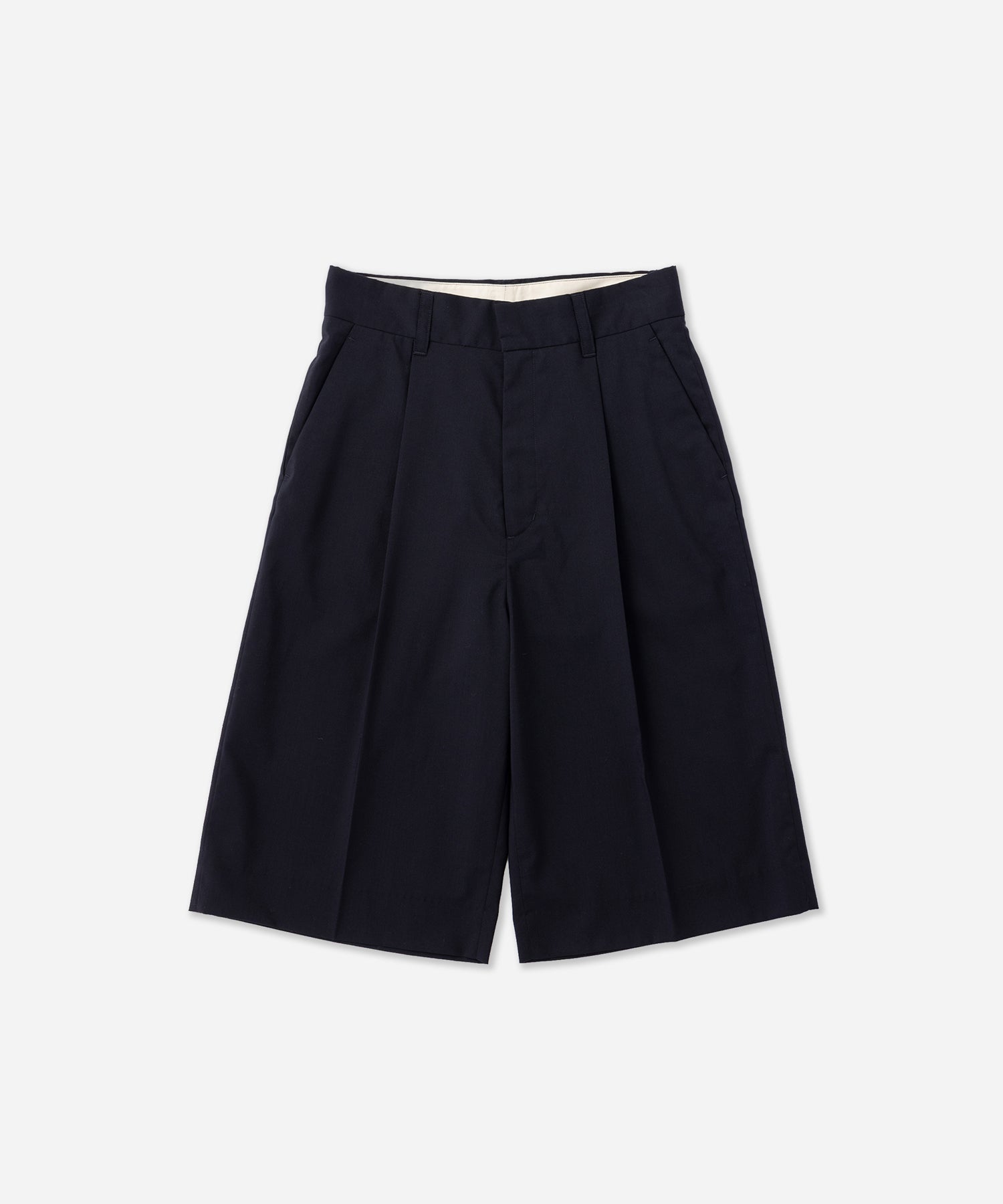 Saturdays NYC Kim Pleated Shorts in Navy