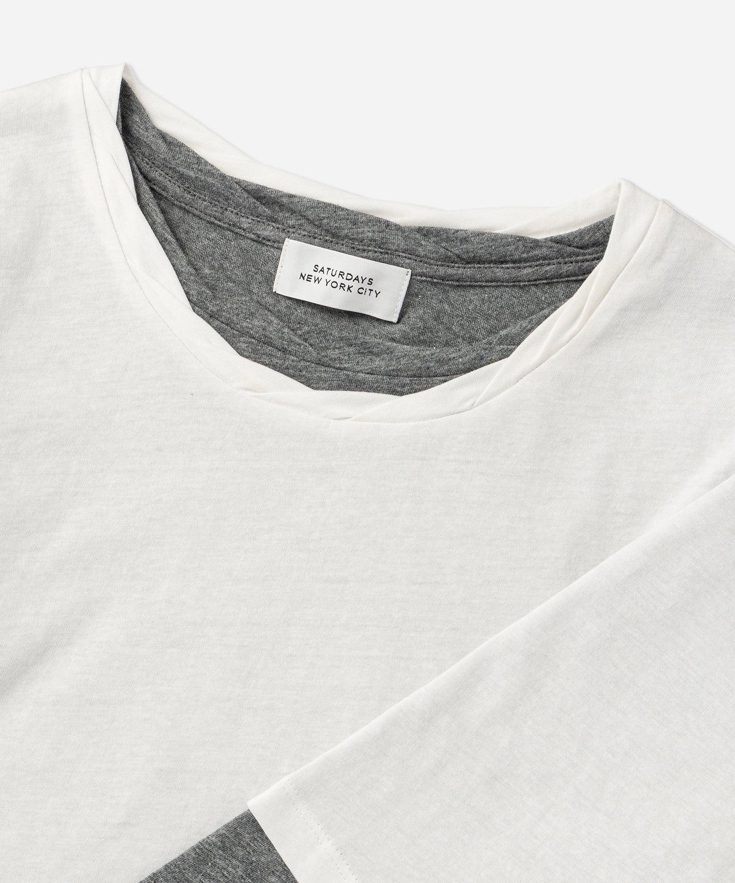 Saturdays NYC Drewe Multi Layer Top in Gray