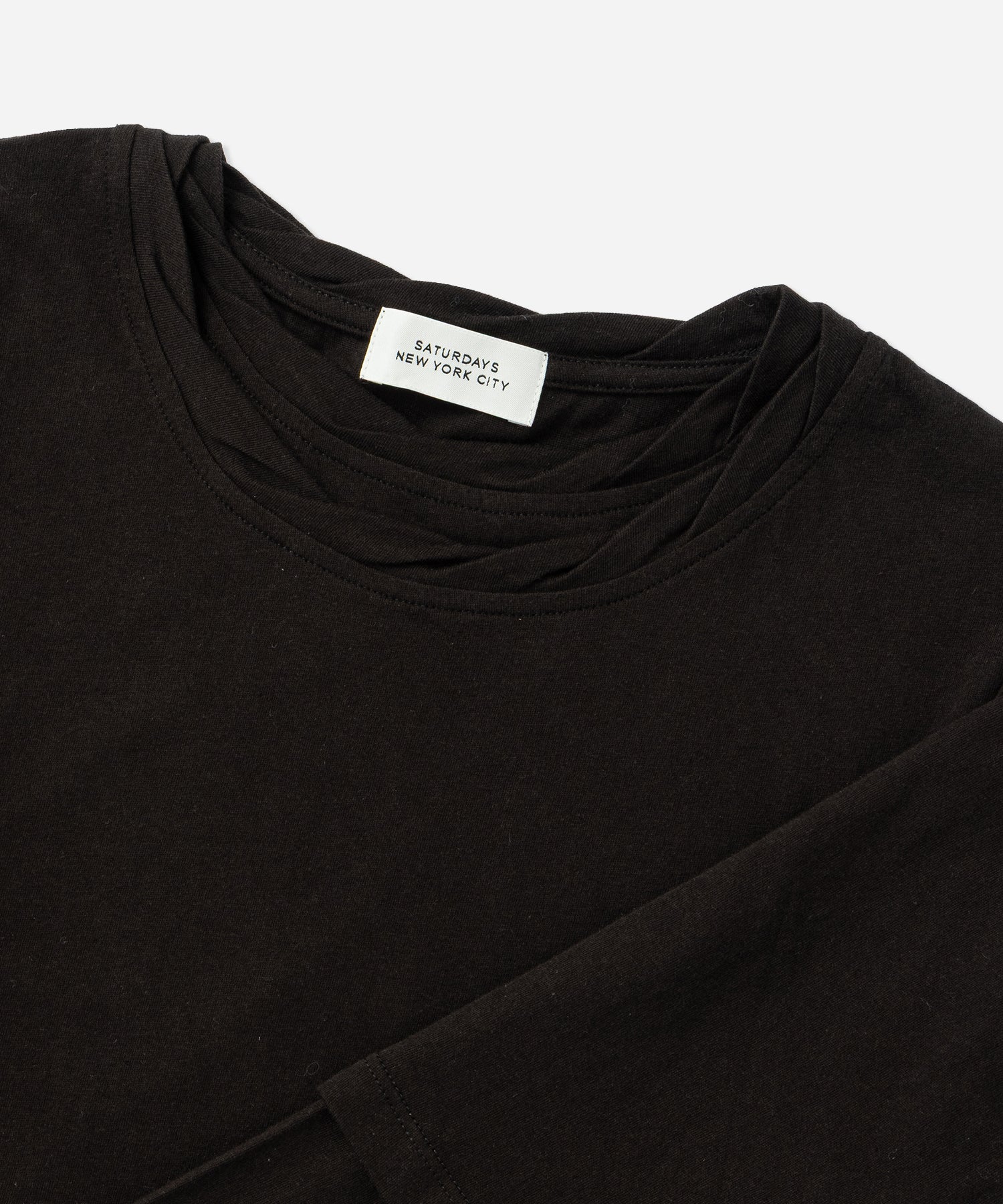 Saturdays NYC Drewe Multi Layer Top in Black