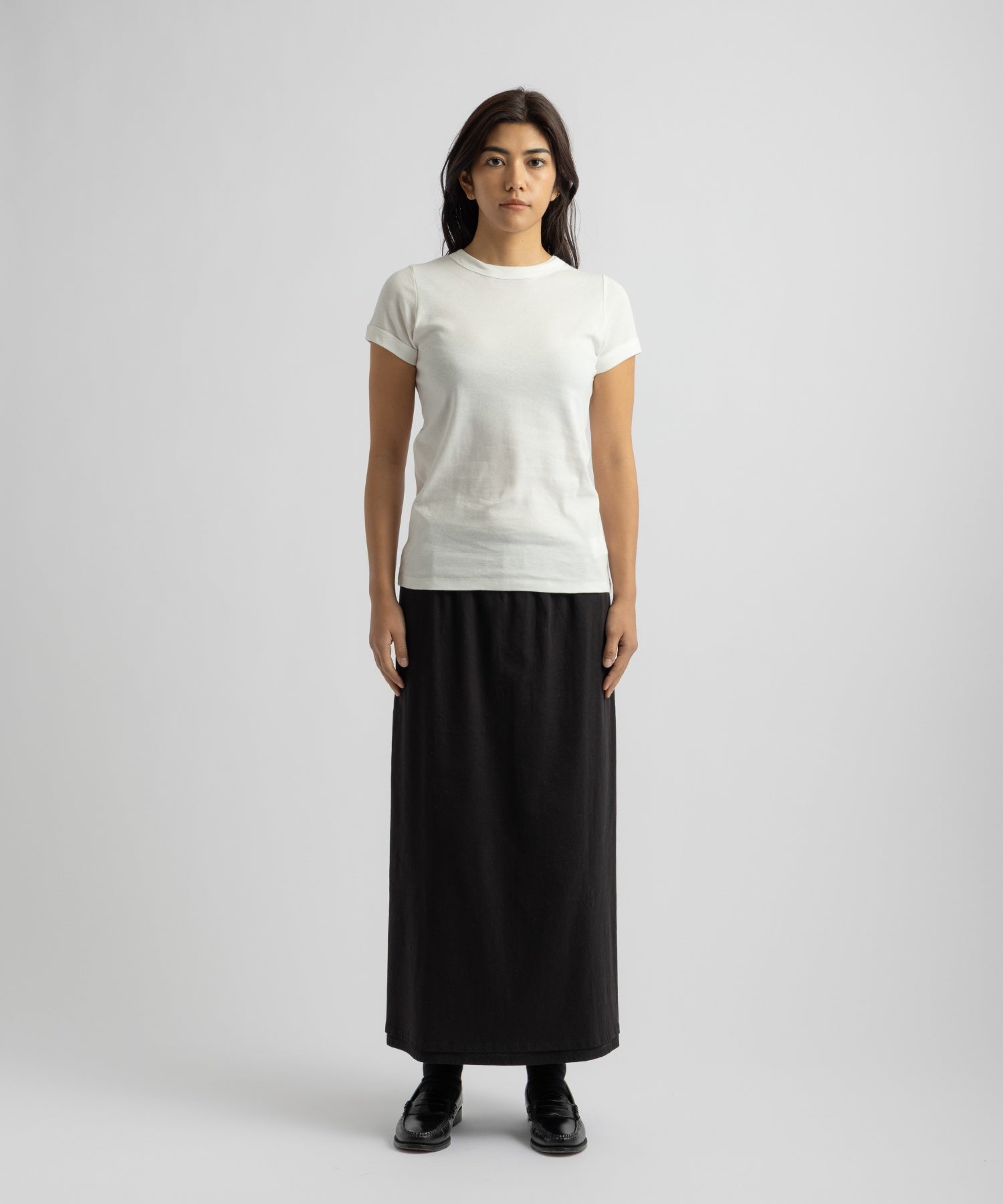 Saturdays NYC Naomi Ribbed Tee in White