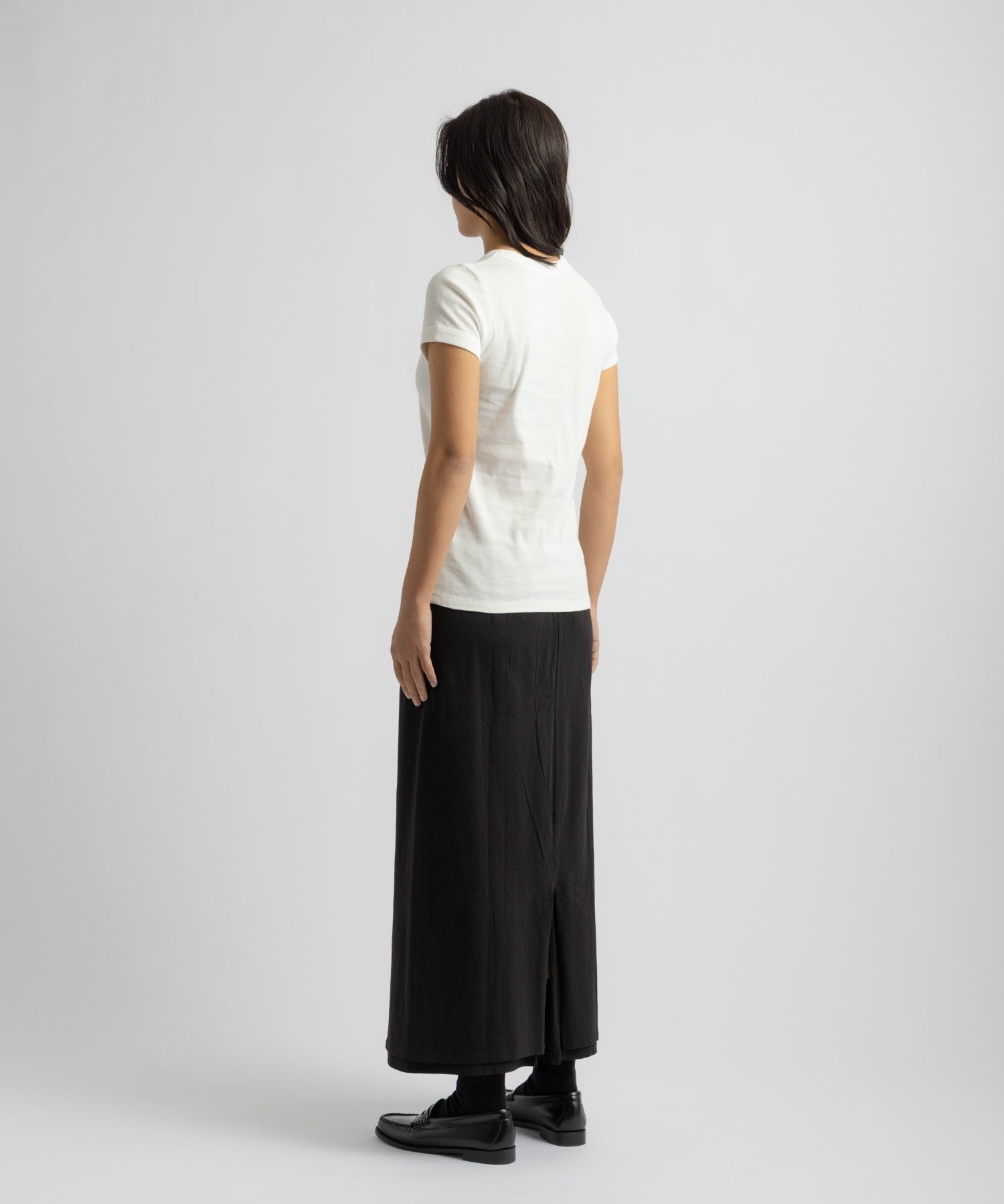 Saturdays NYC Naomi Ribbed Tee in White