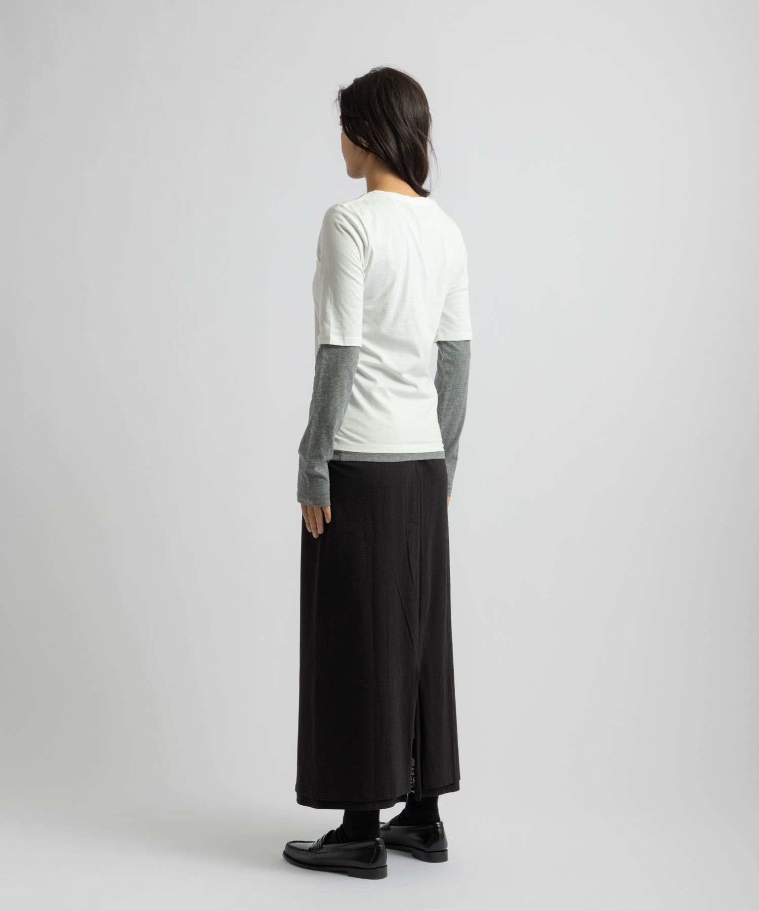 Saturdays NYC Drewe Multi Layer Top in Gray