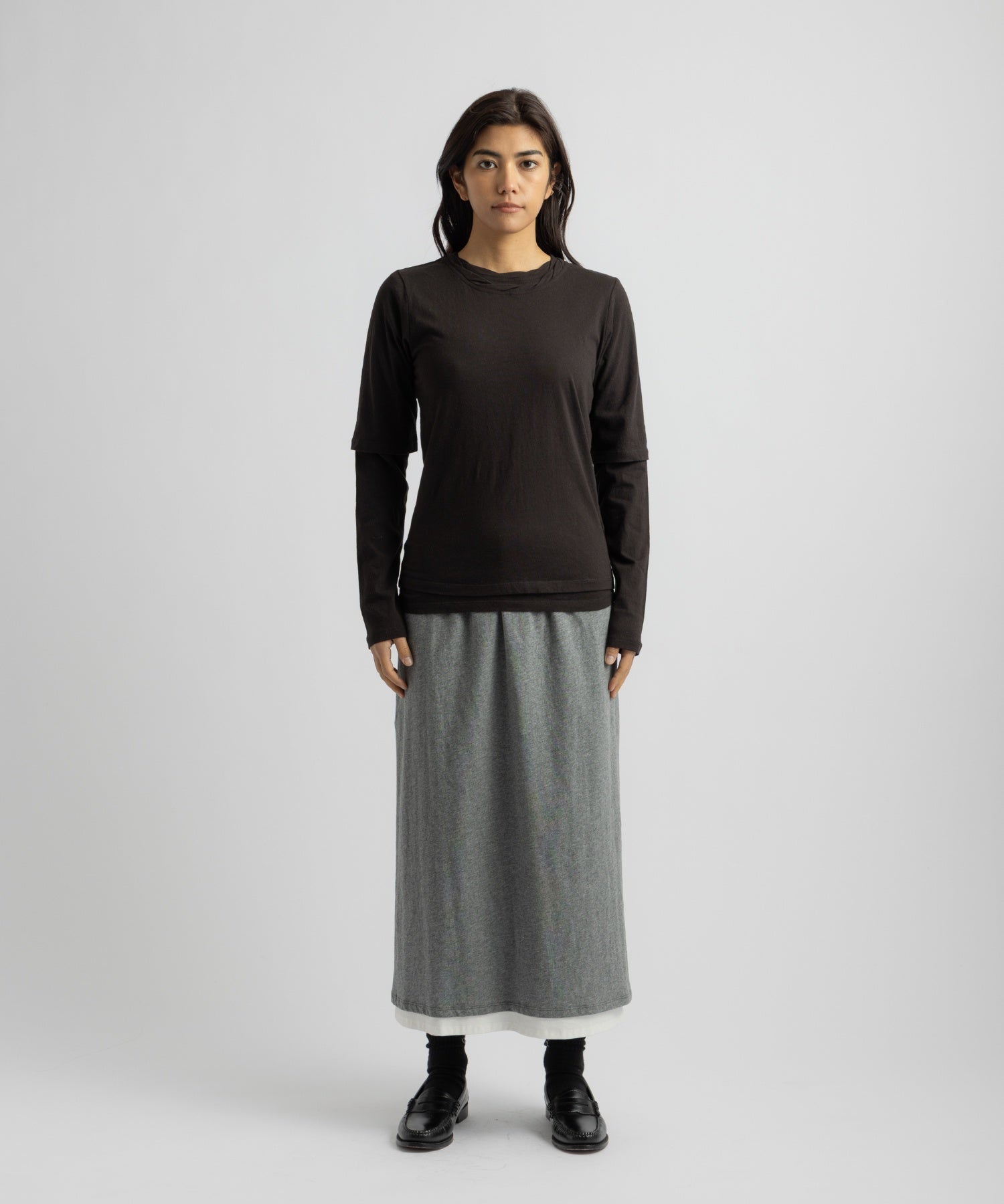 Saturdays NYC Drewe Multi Layer Top in Black