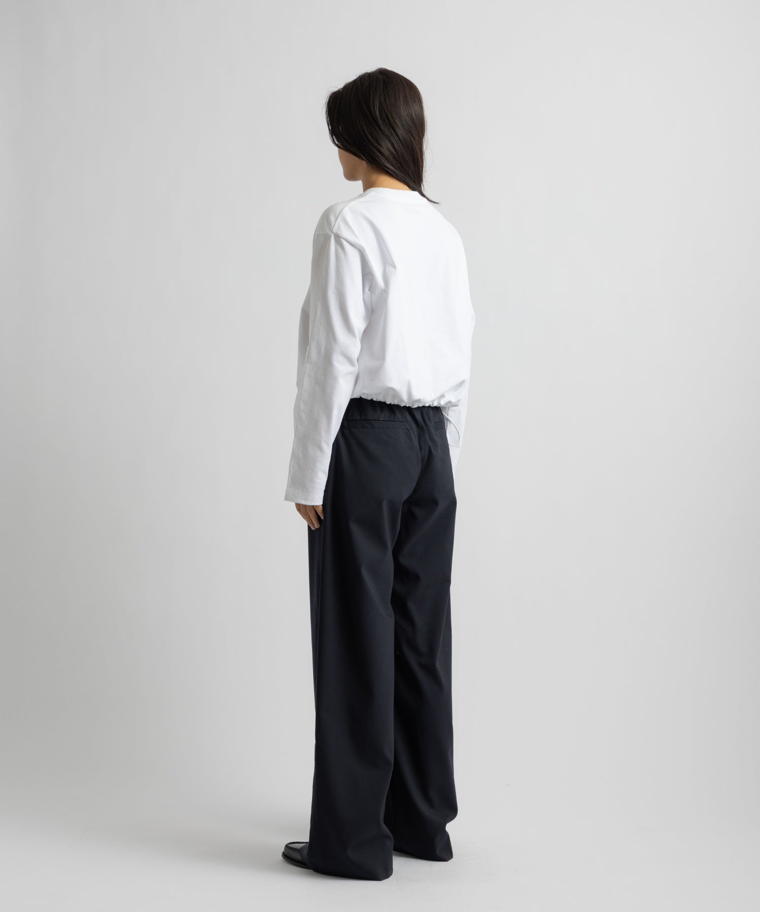Saturdays NYC Arisa Long Sleeve Top in White