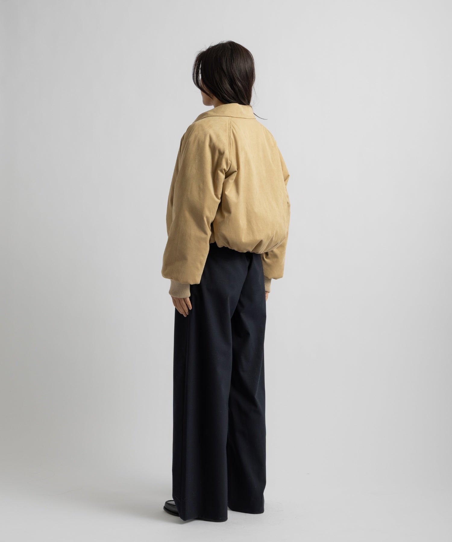 Saturdays NYC Dorothy Cropped Blouson in Beige