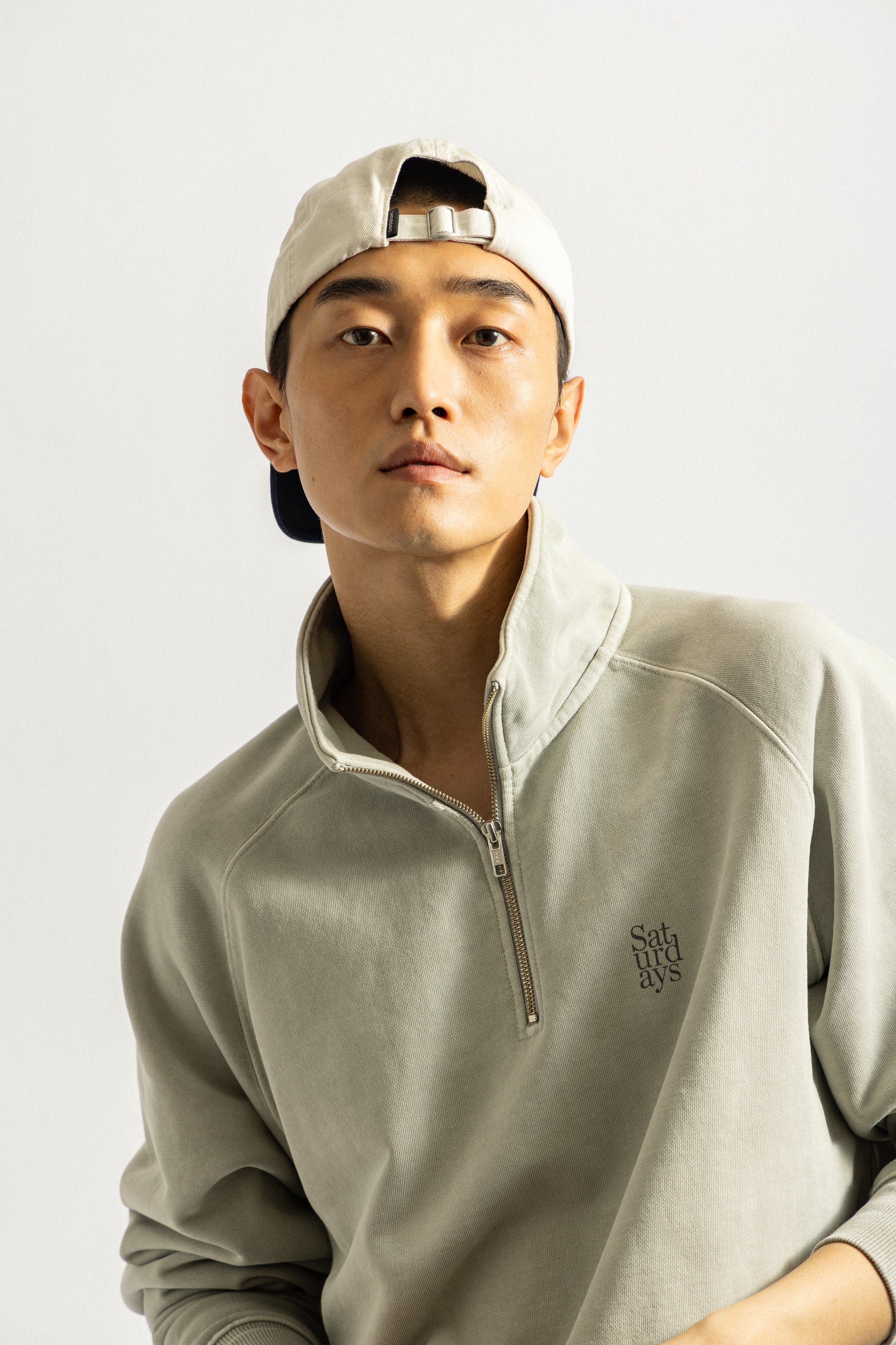 Saturdays NYC K.K Pullover Sweatshirt in Gray