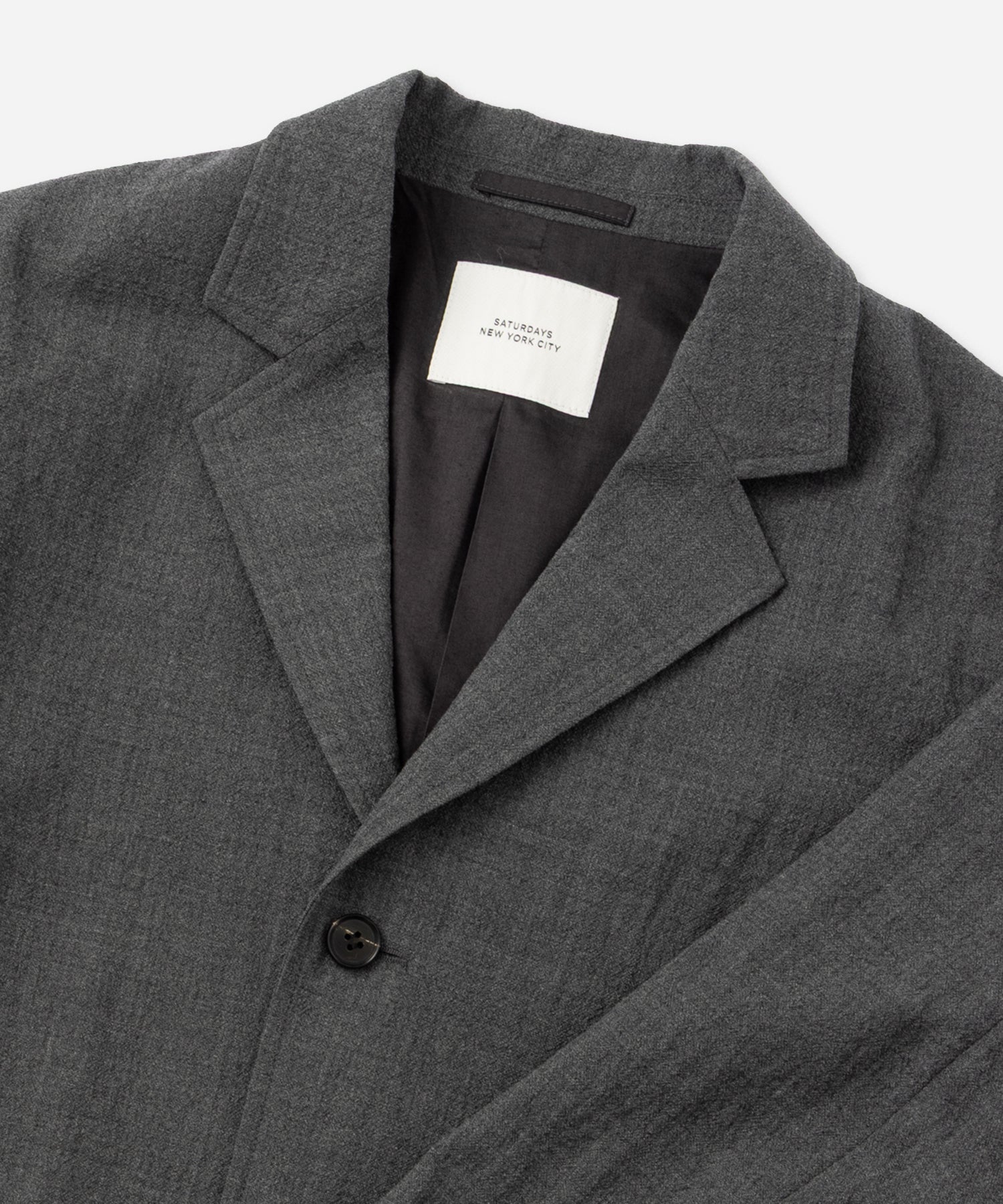 Saturdays NYC Mirza Wool Blazer in Gray