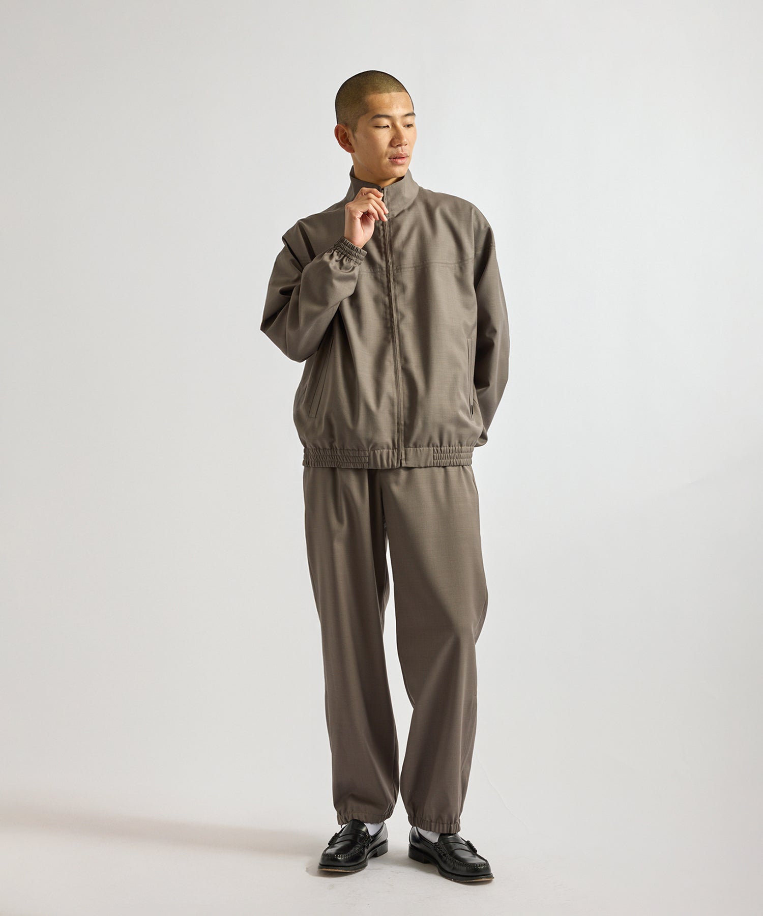 Saturdays NYC Everett Tropical Wool Training Jacket in Gray