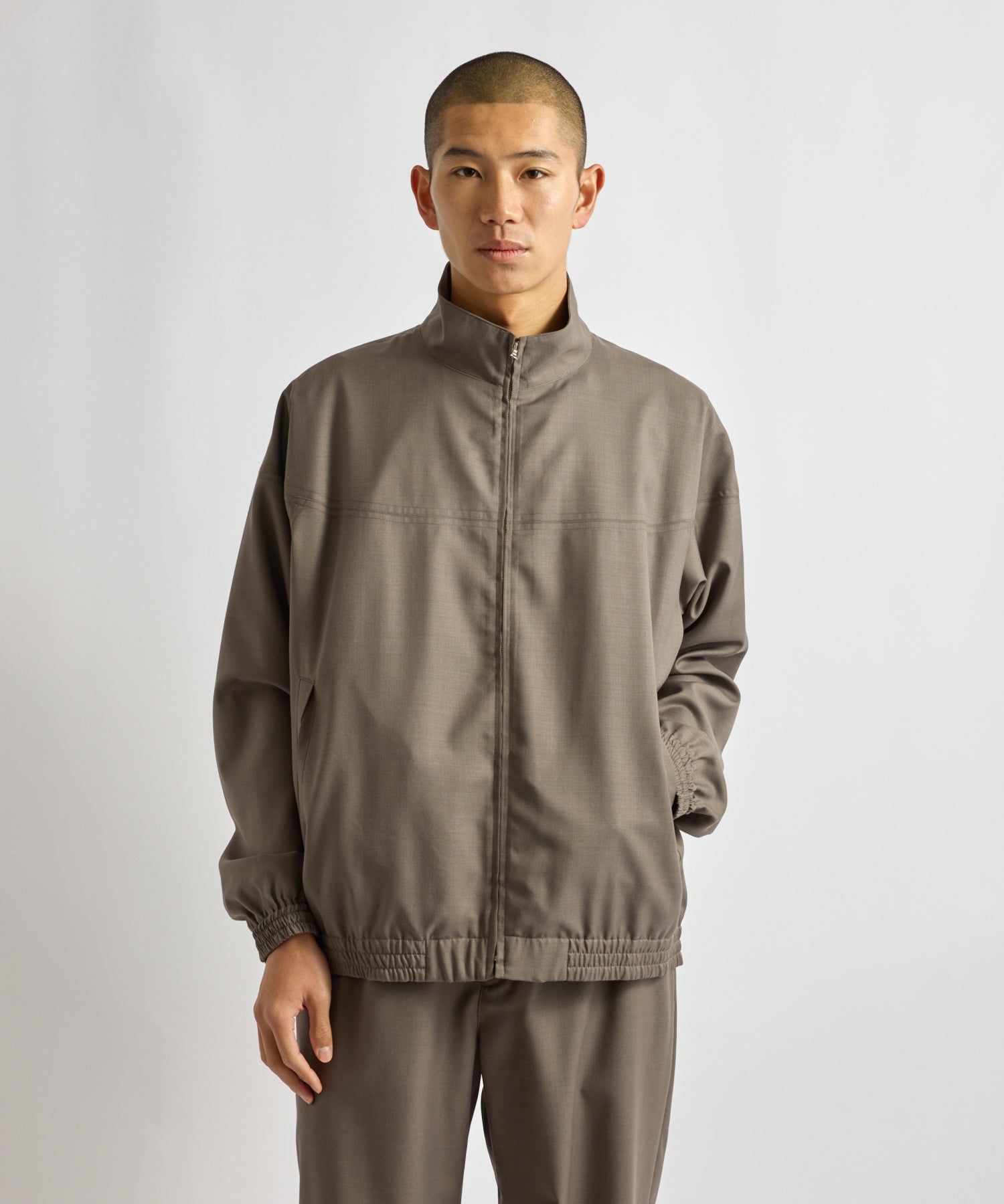Saturdays NYC Everett Tropical Wool Training Jacket in Gray