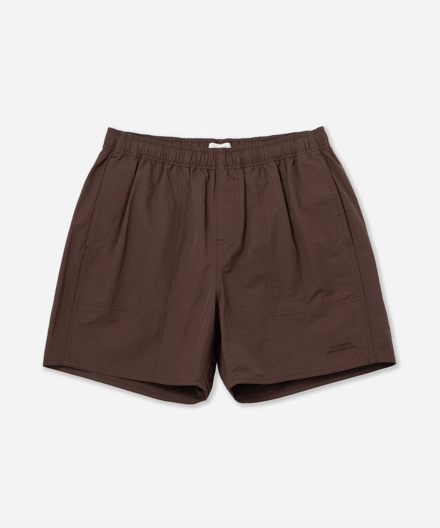 Saturdays NYC Talley Swim Short in Dark Brown