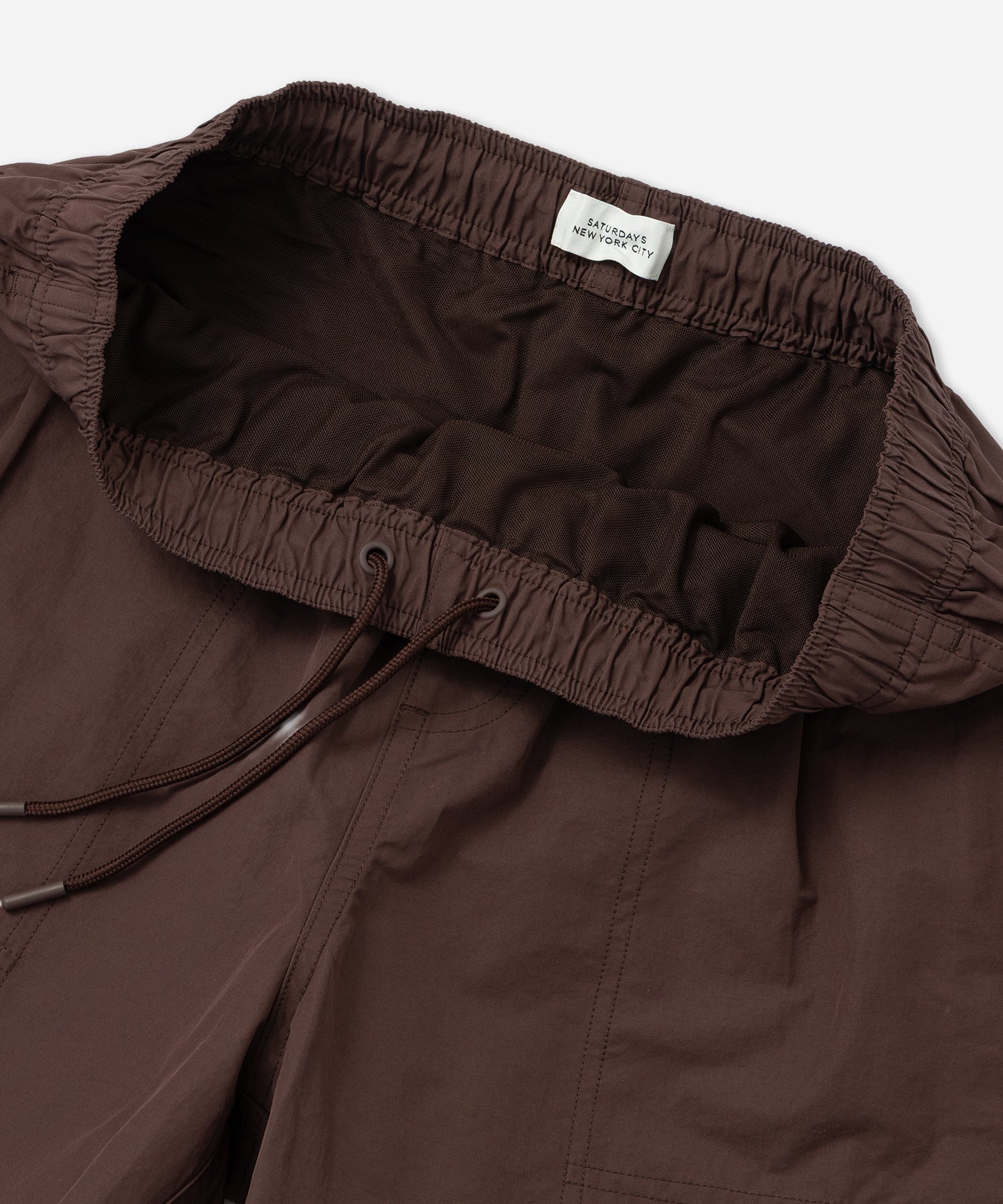 Saturdays NYC Talley Swim Short in Dark Brown