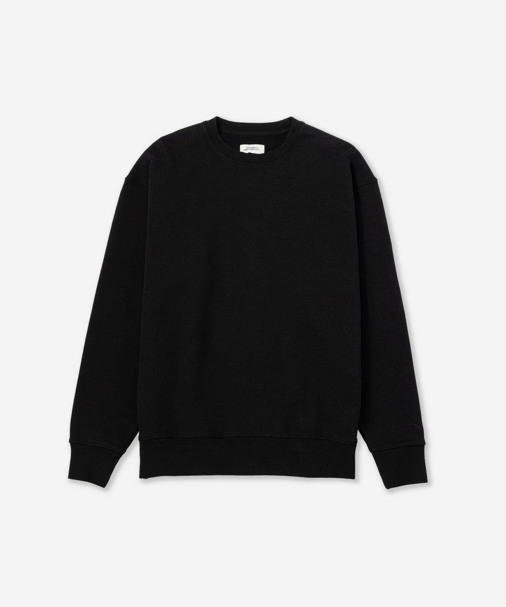 Saturdays NYC Bowery International Crew Sweatshirt in Black