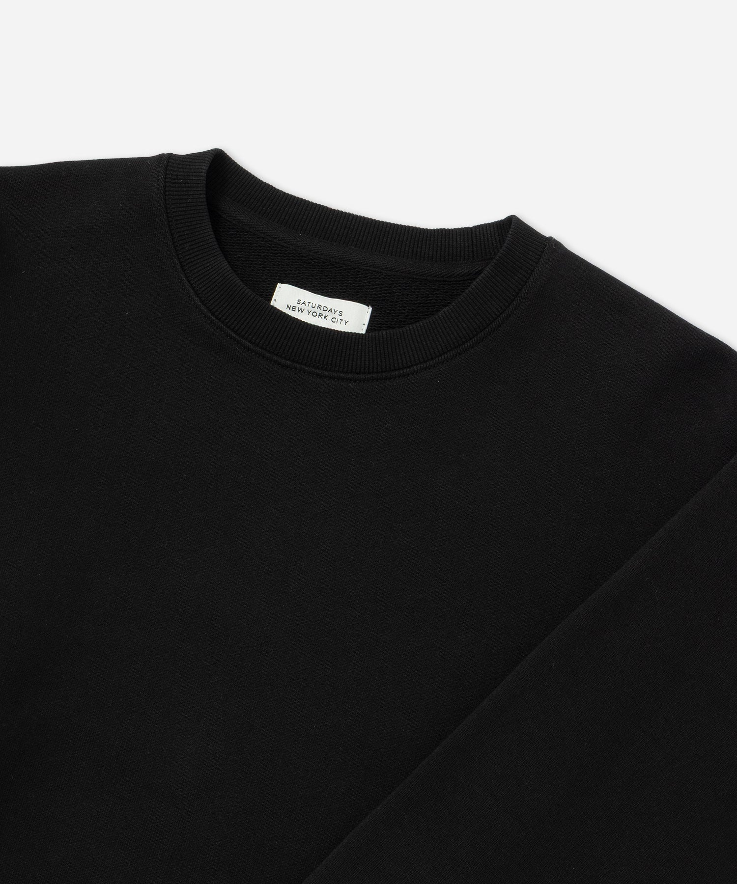 Saturdays NYC Bowery International Crew Sweatshirt in Black