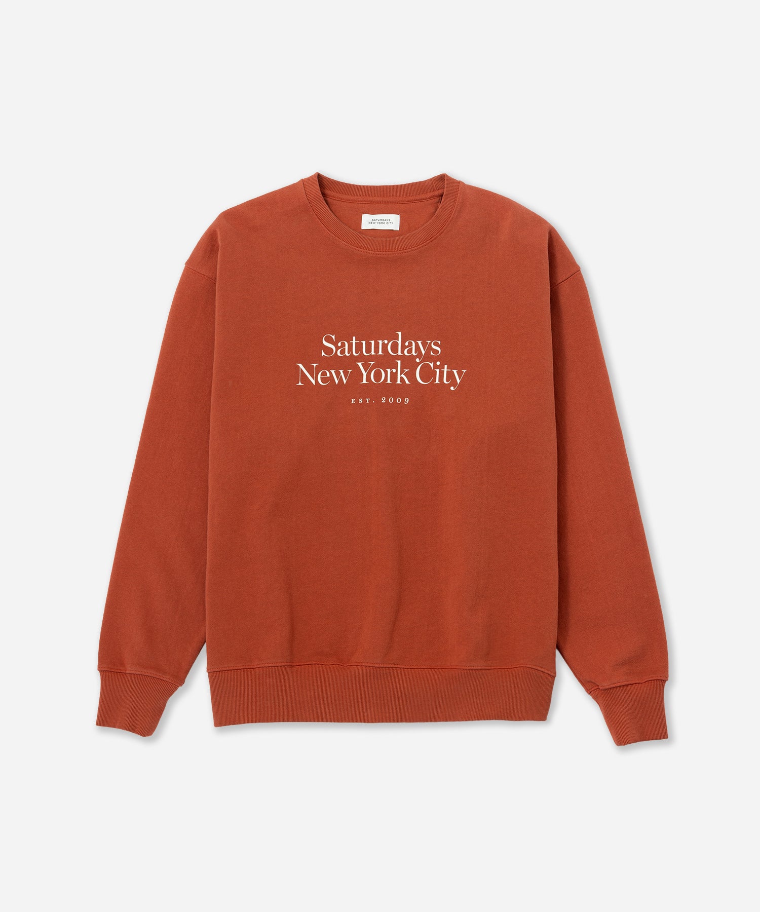 Saturdays NYC Bowery Miller Standard Crew Sweatshirt in Brick